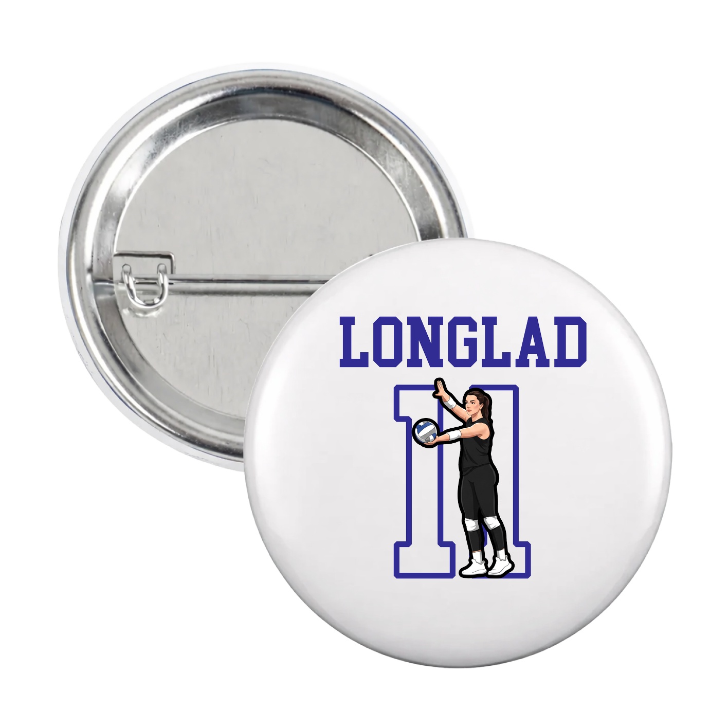 Game Day Button — Shirsey in White