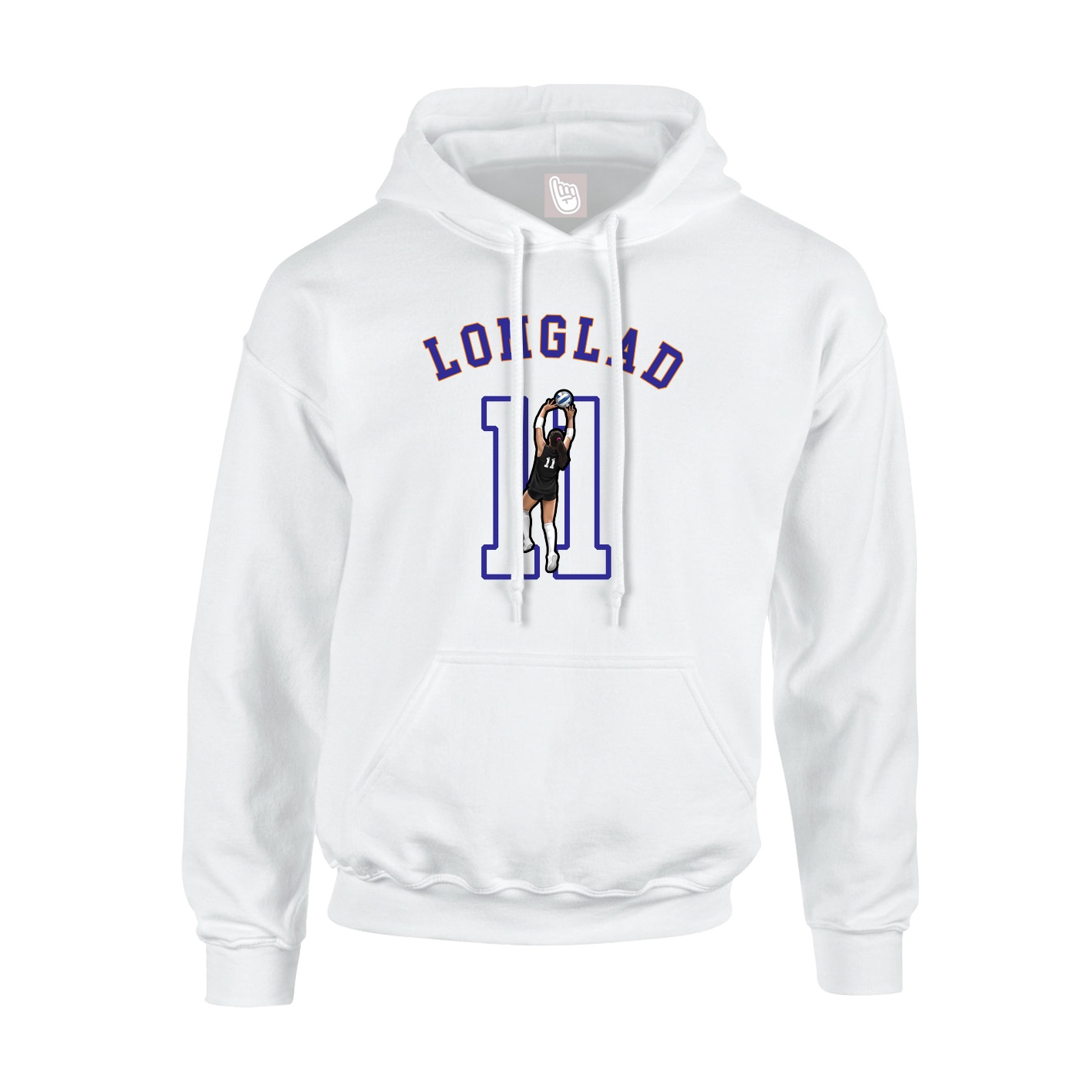 Youth Hoodie — Shirsey Arch in White