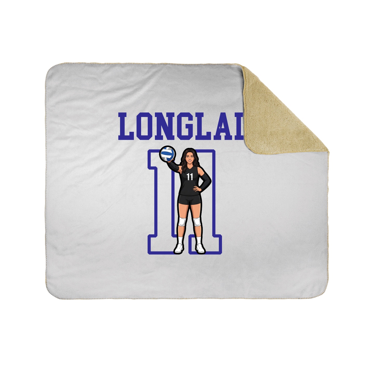 Throw Blanket — Shirsey in White