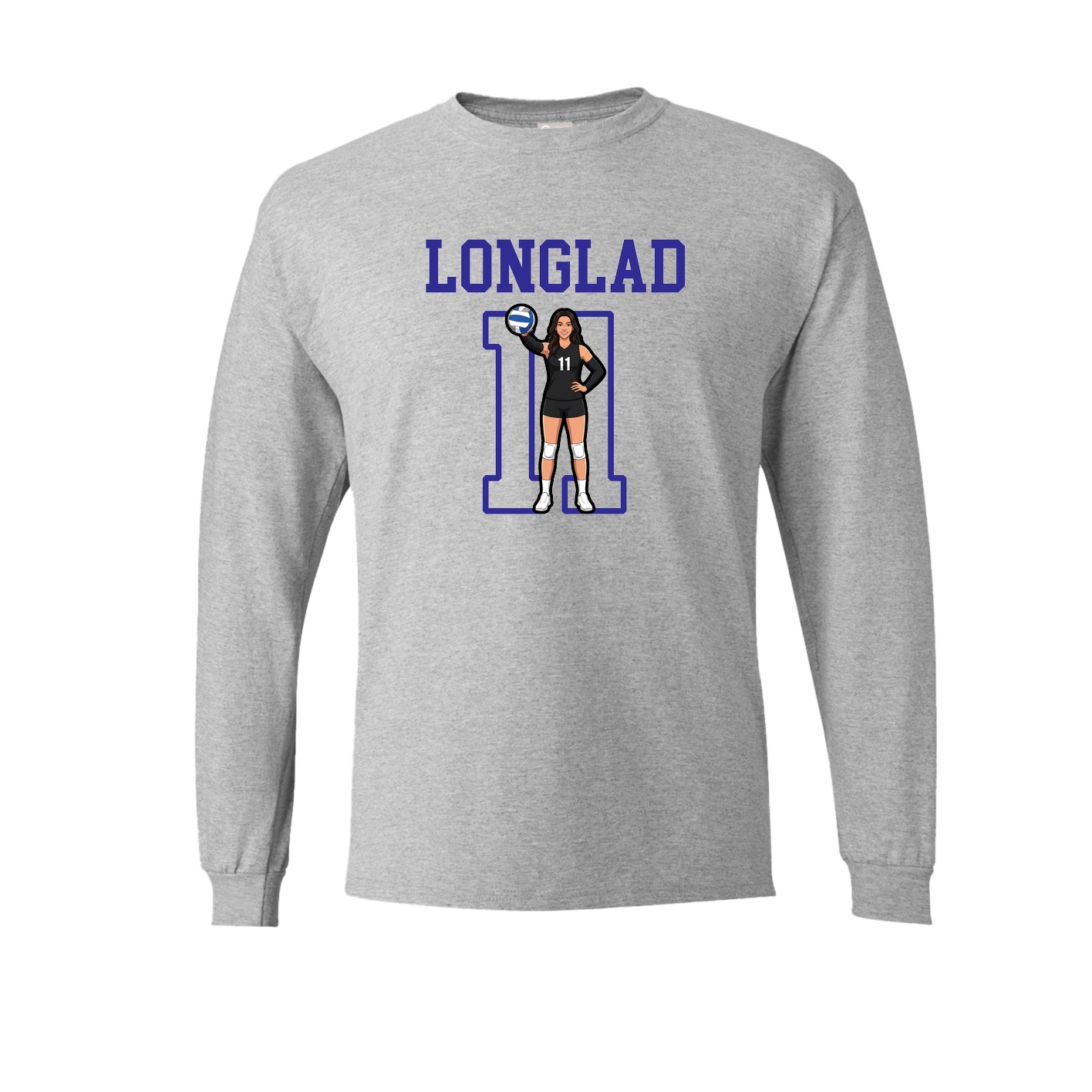 Long Sleeve Tee — Shirsey in Grey