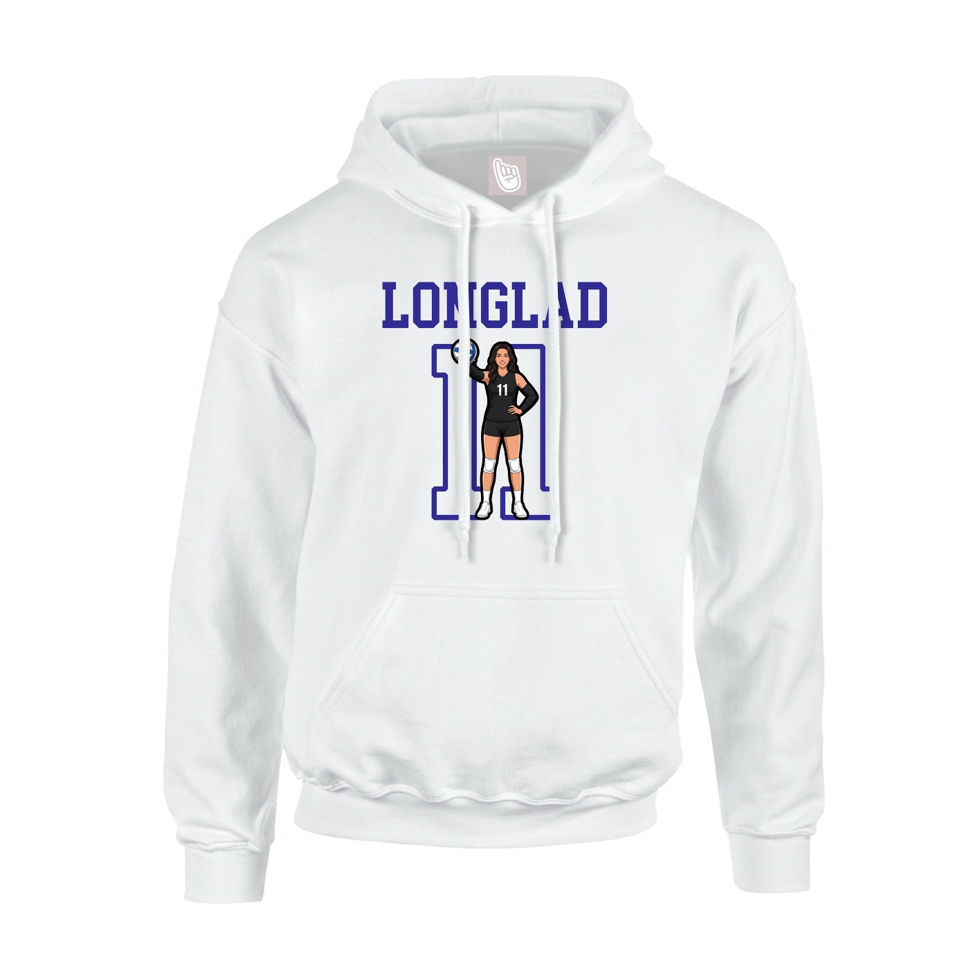 Hoodie — Shirsey in White