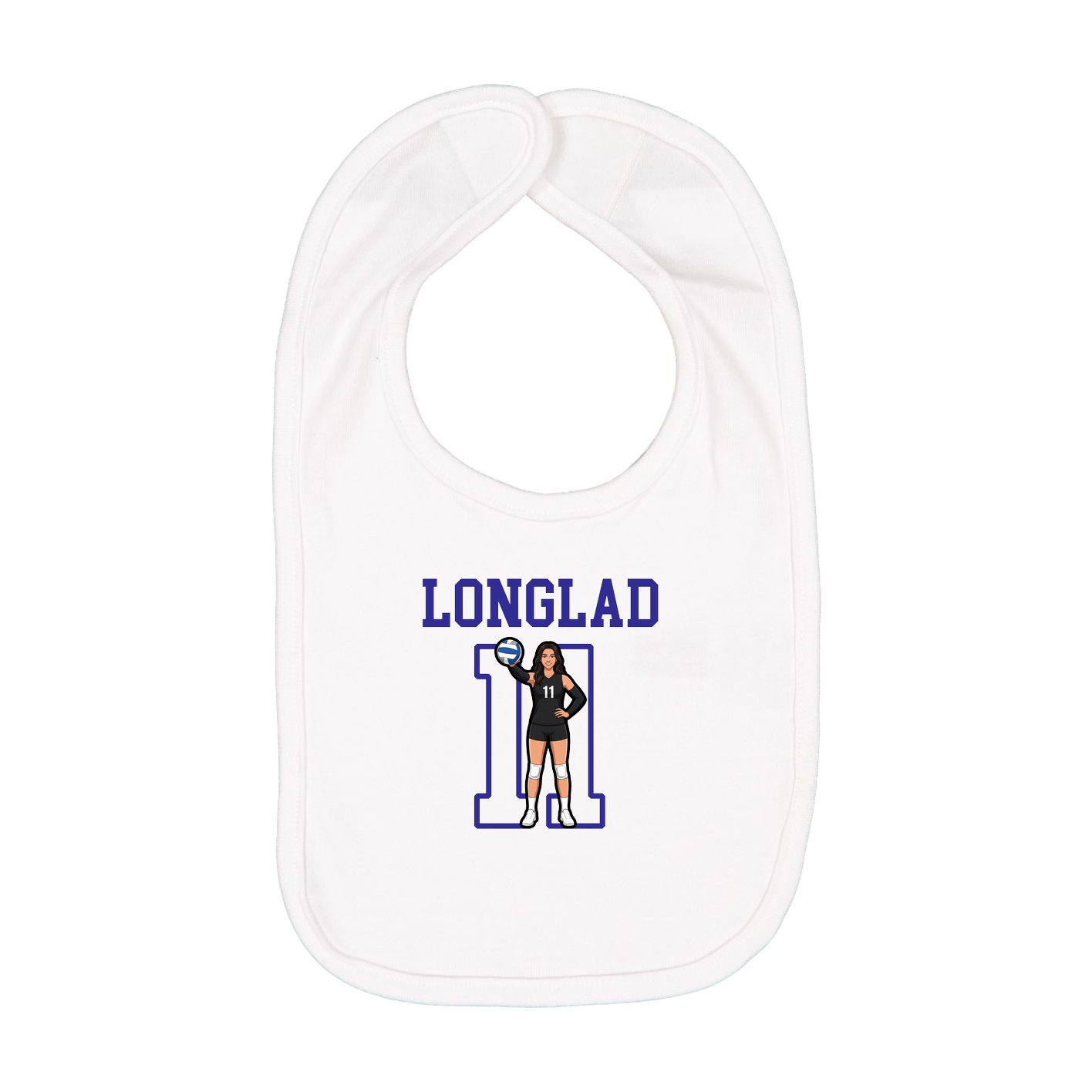 Infant Bib — Shirsey in White