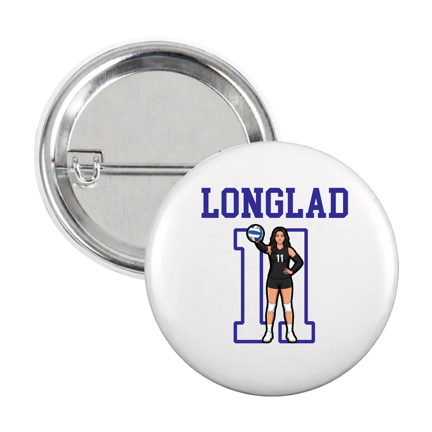 Game Day Button — Shirsey in White
