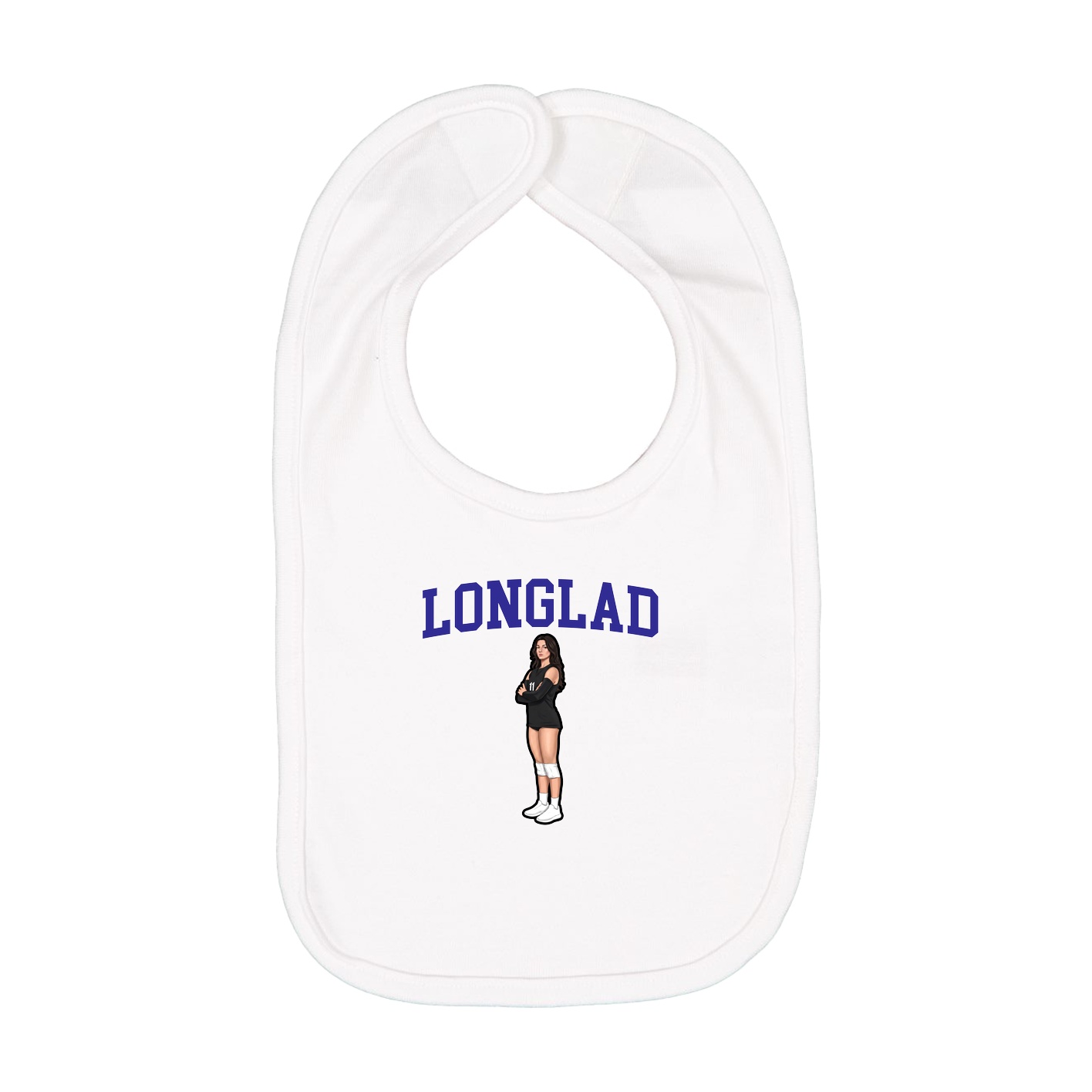 Infant Bib — Shirsey in White