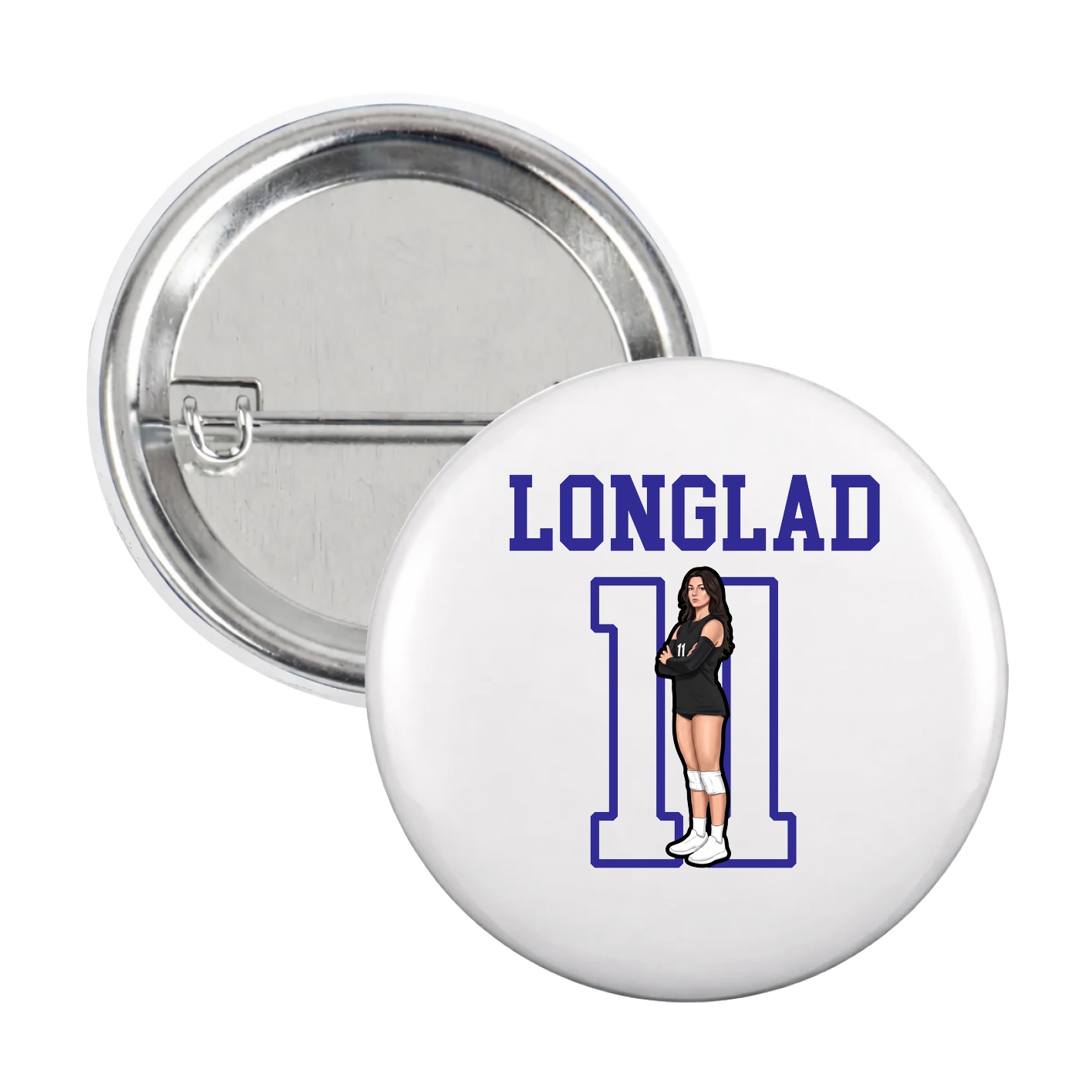 Game Day Button — Shirsey in White