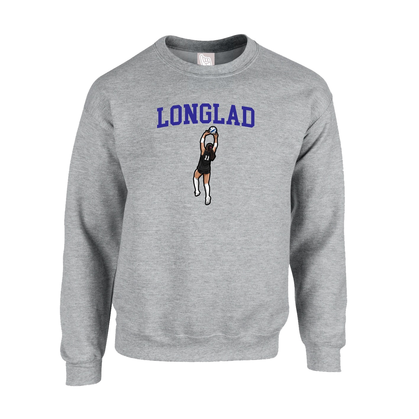 Fleece Crew — Shirsey in Grey