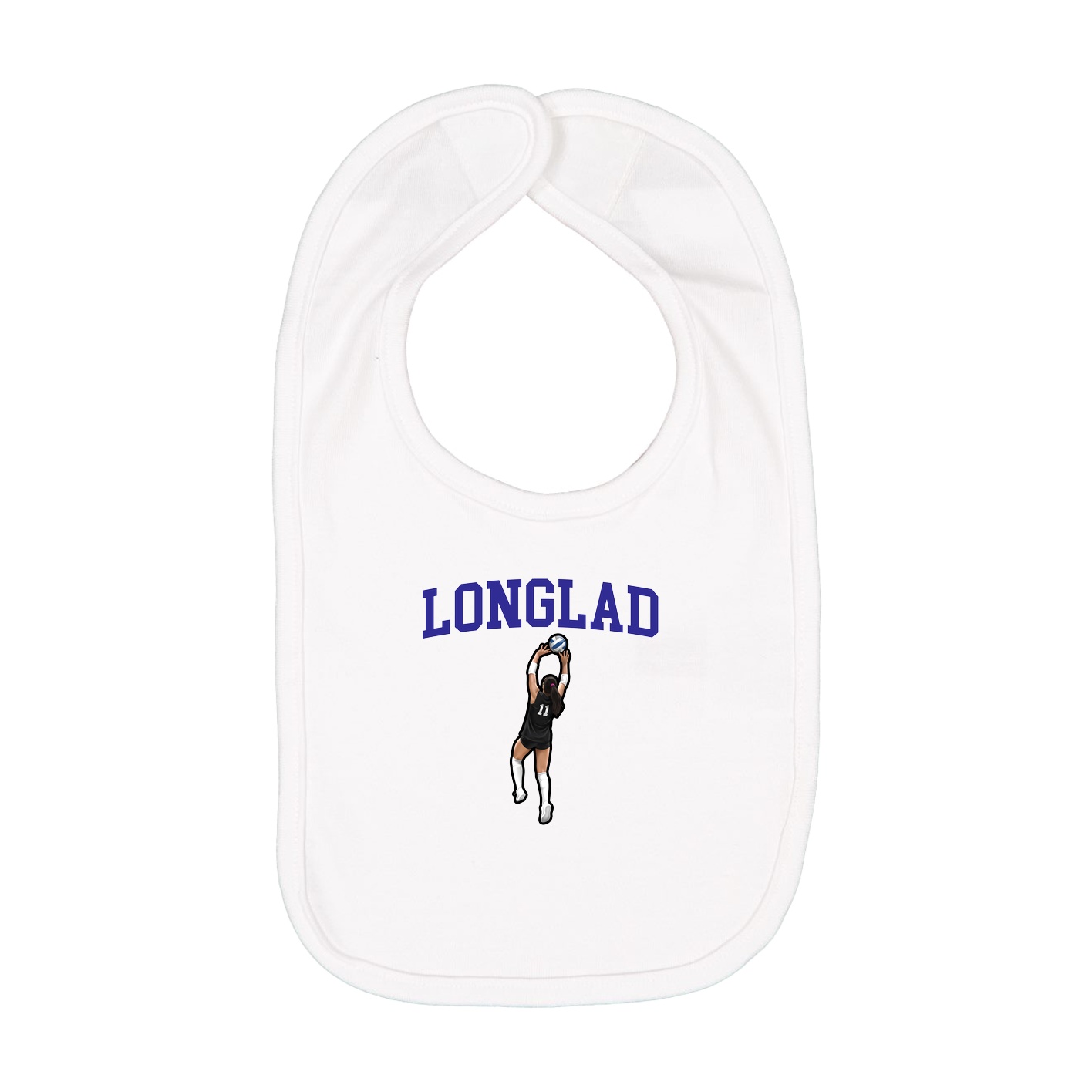 Infant Bib — Shirsey in White