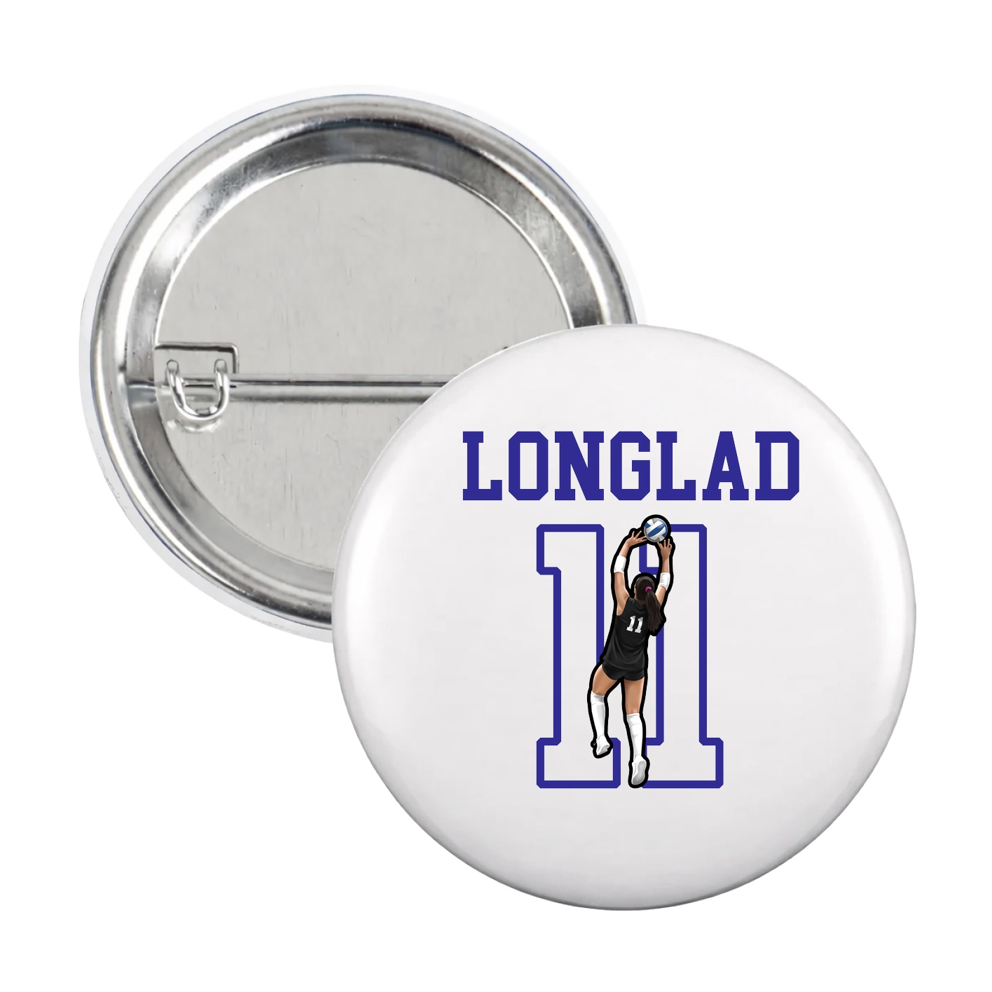 Game Day Button — Shirsey in White