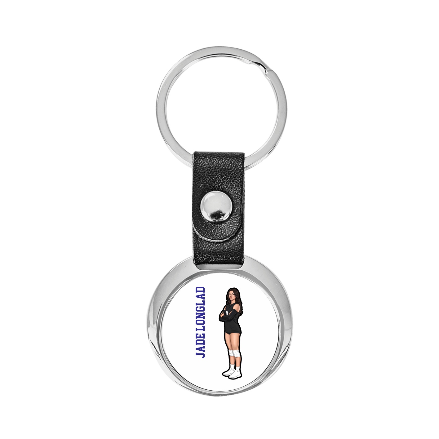 Key Chain — Name Vertical in Classic