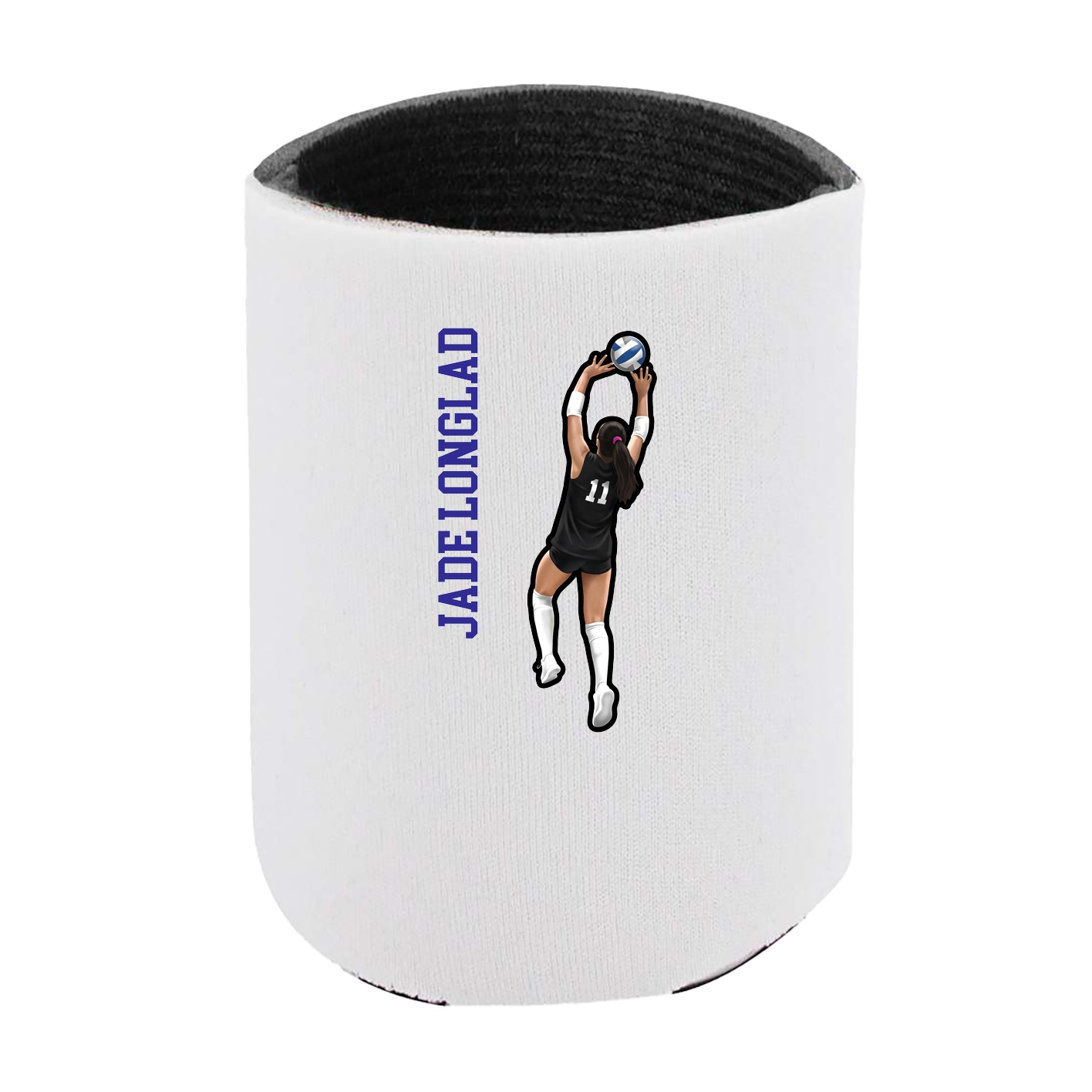 Can Holder — Name Vertical in White