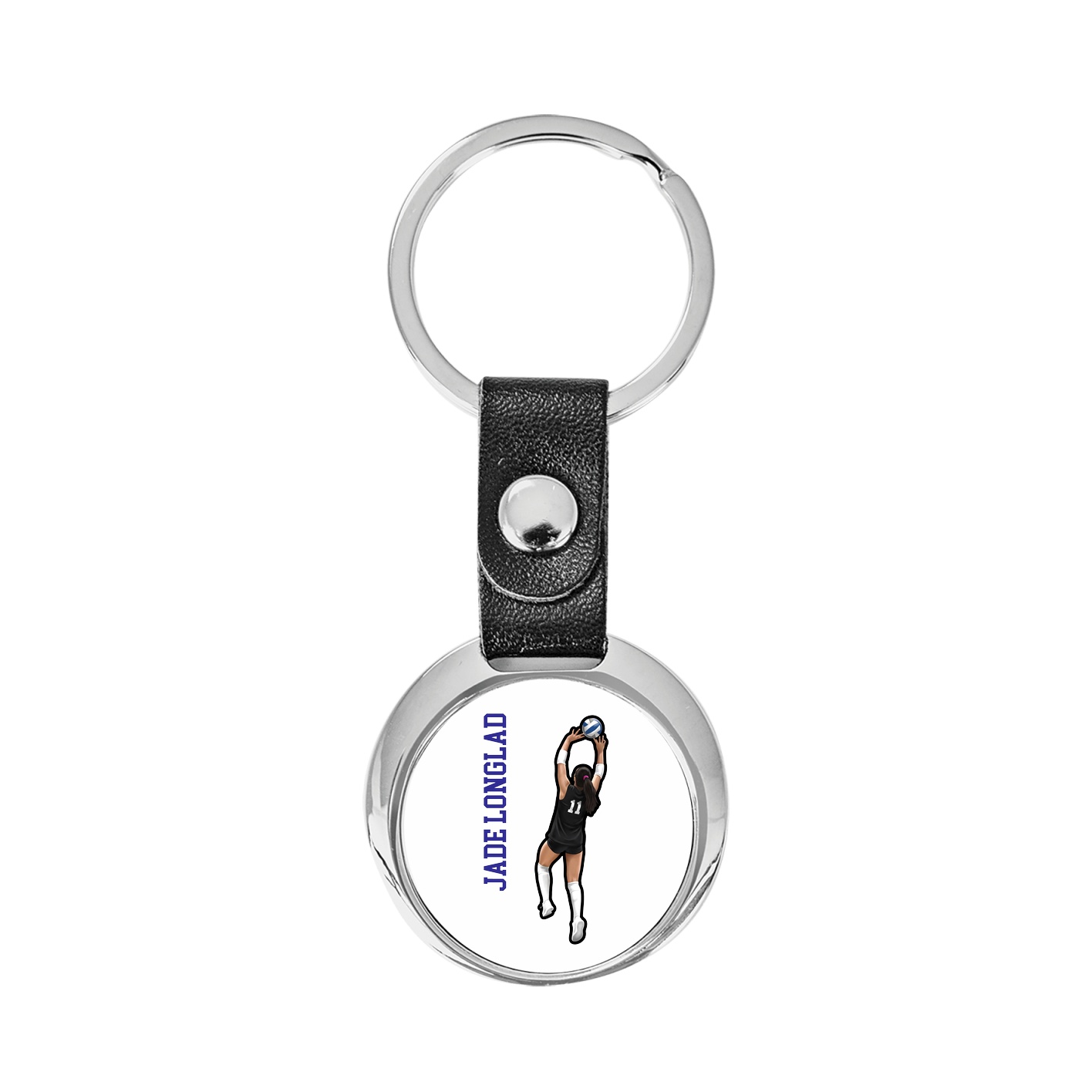 Key Chain — Name Vertical in Classic