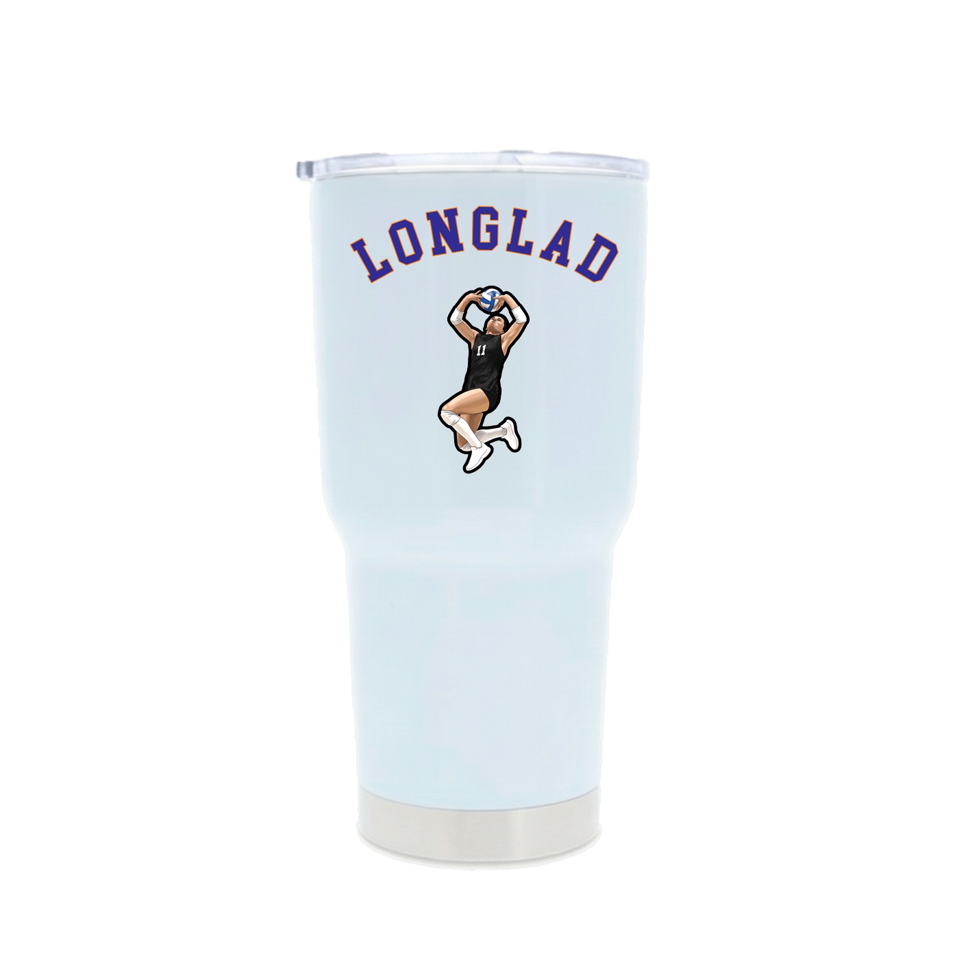 30oz Stainless Steel Tumbler — Shirsey Arch in White