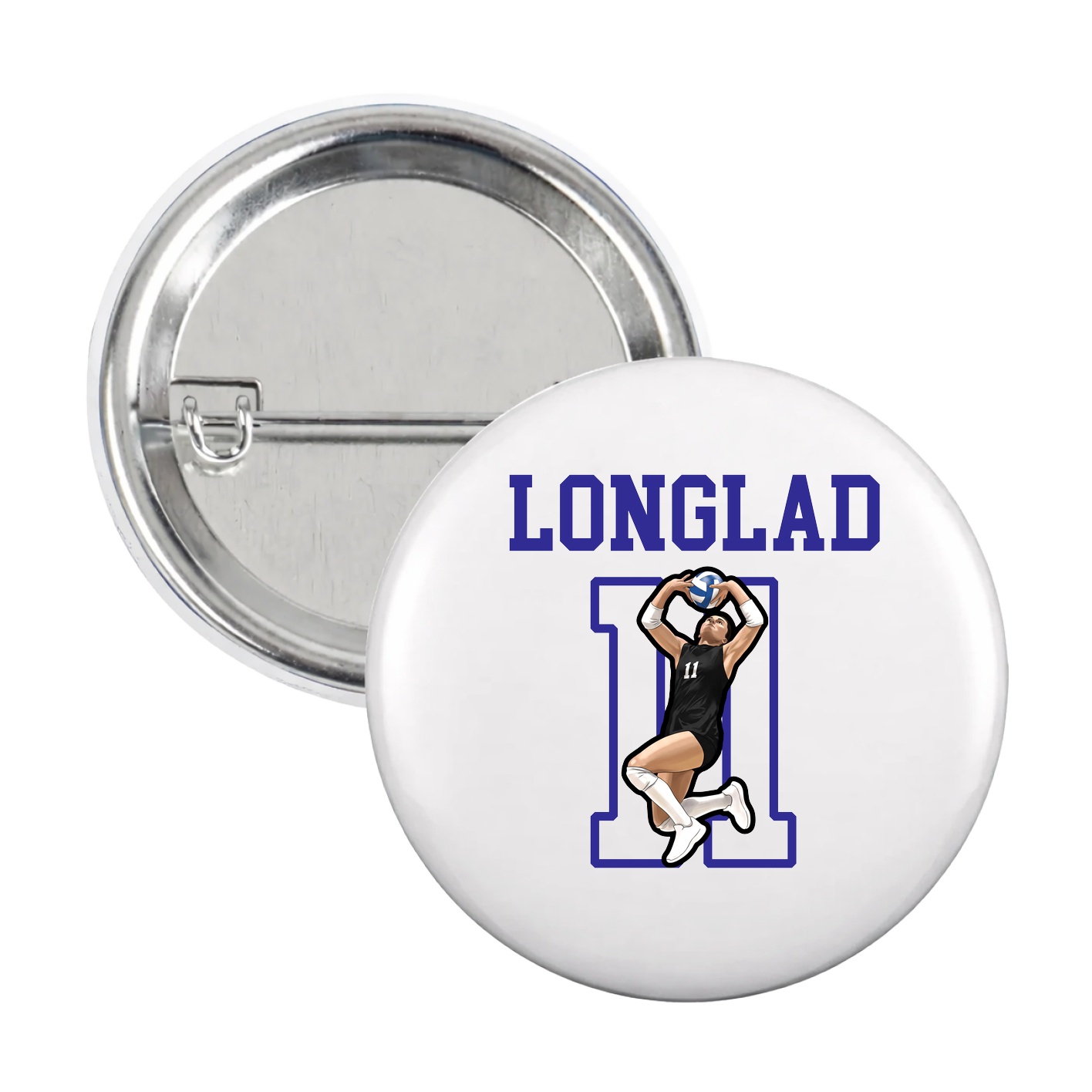 Game Day Button — Shirsey in White