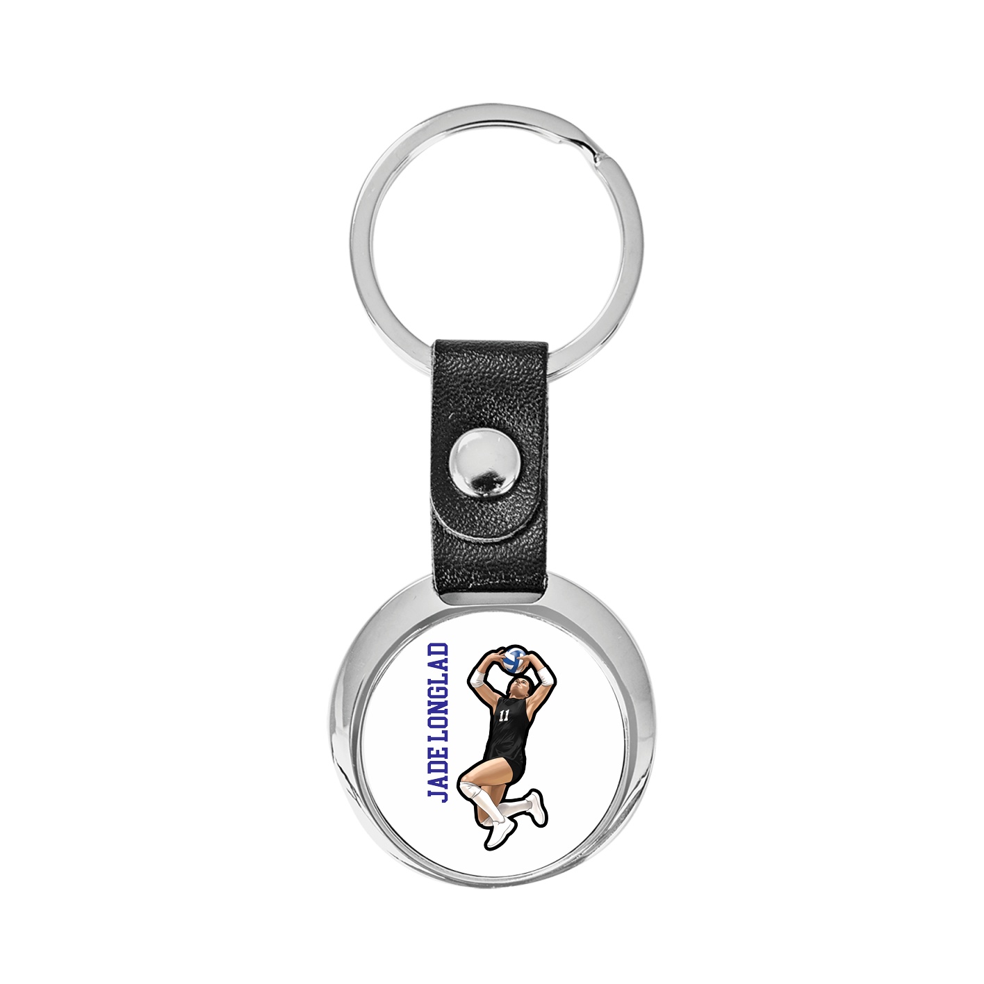 Key Chain — Name Vertical in Classic