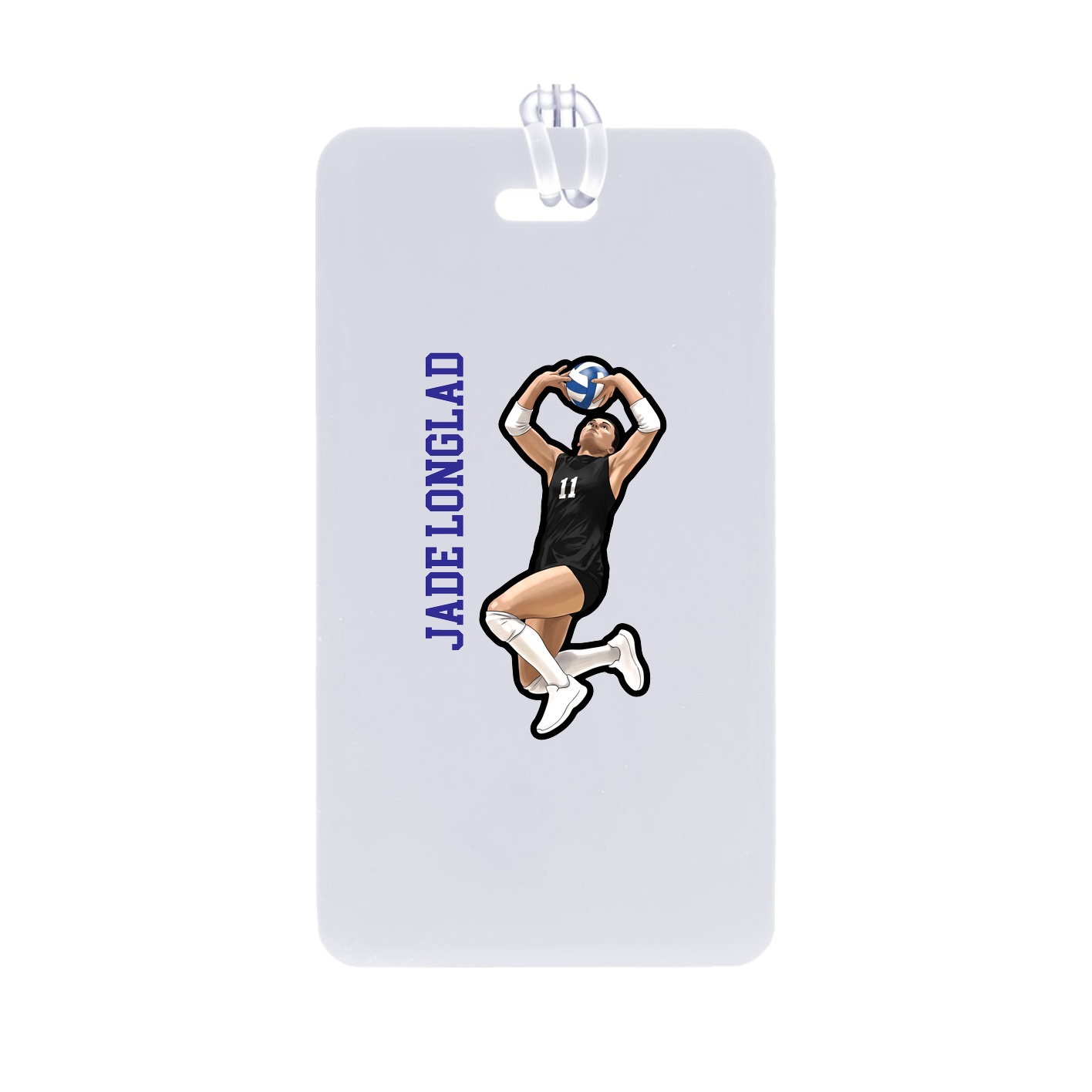 Bag Tag — Name Vertical in Classic