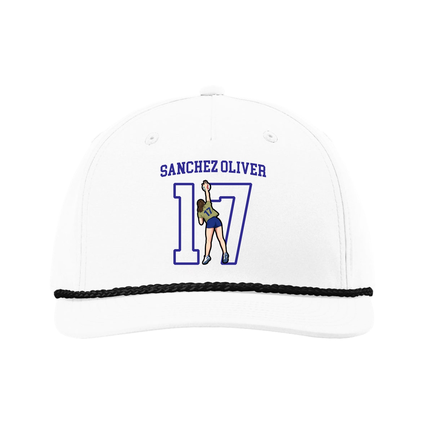 Five-Panel Classic Rope Cap — Shirsey in White
