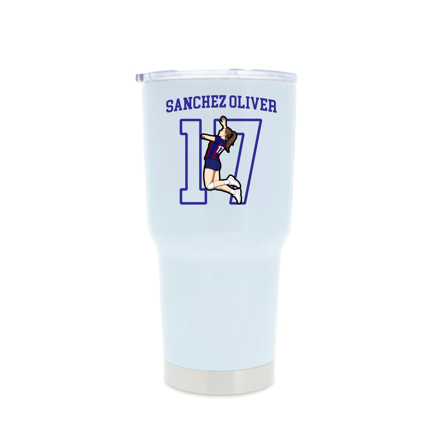 30oz Stainless Steel Tumbler — Shirsey in White