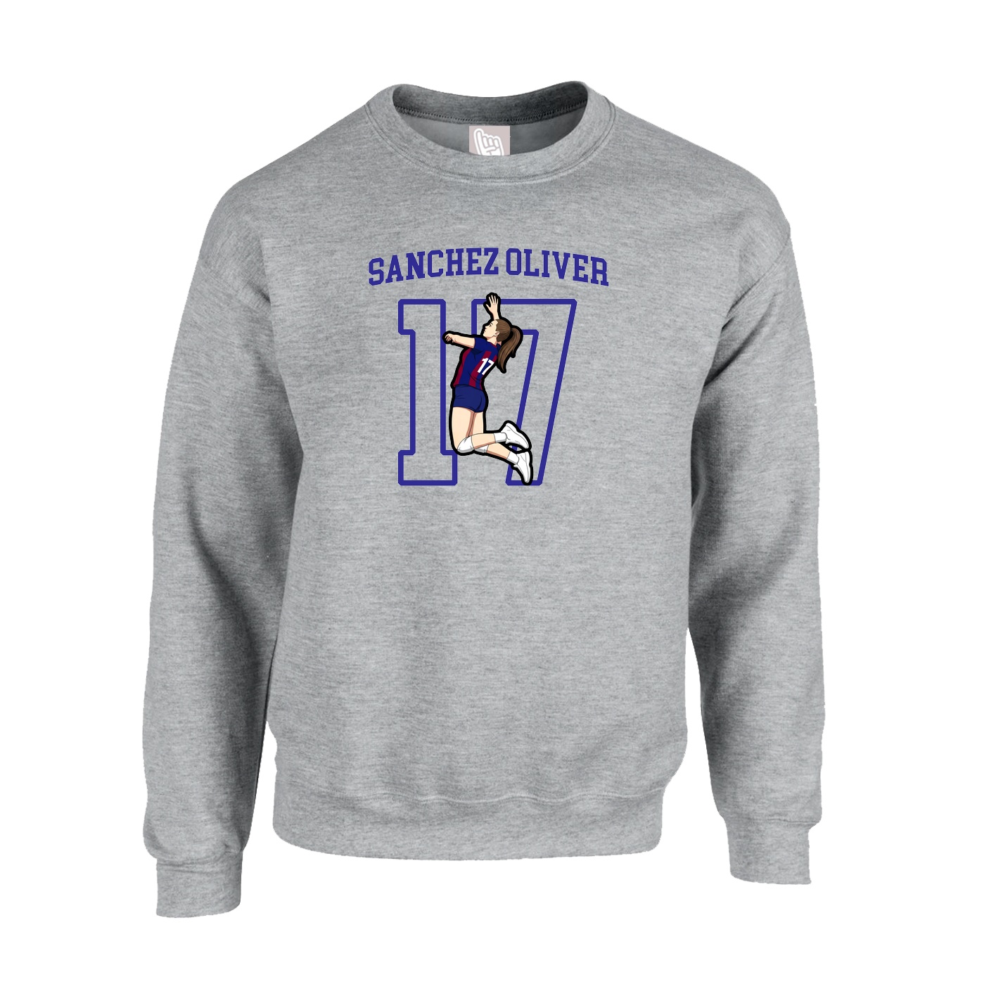 Fleece Crew — Shirsey in Grey
