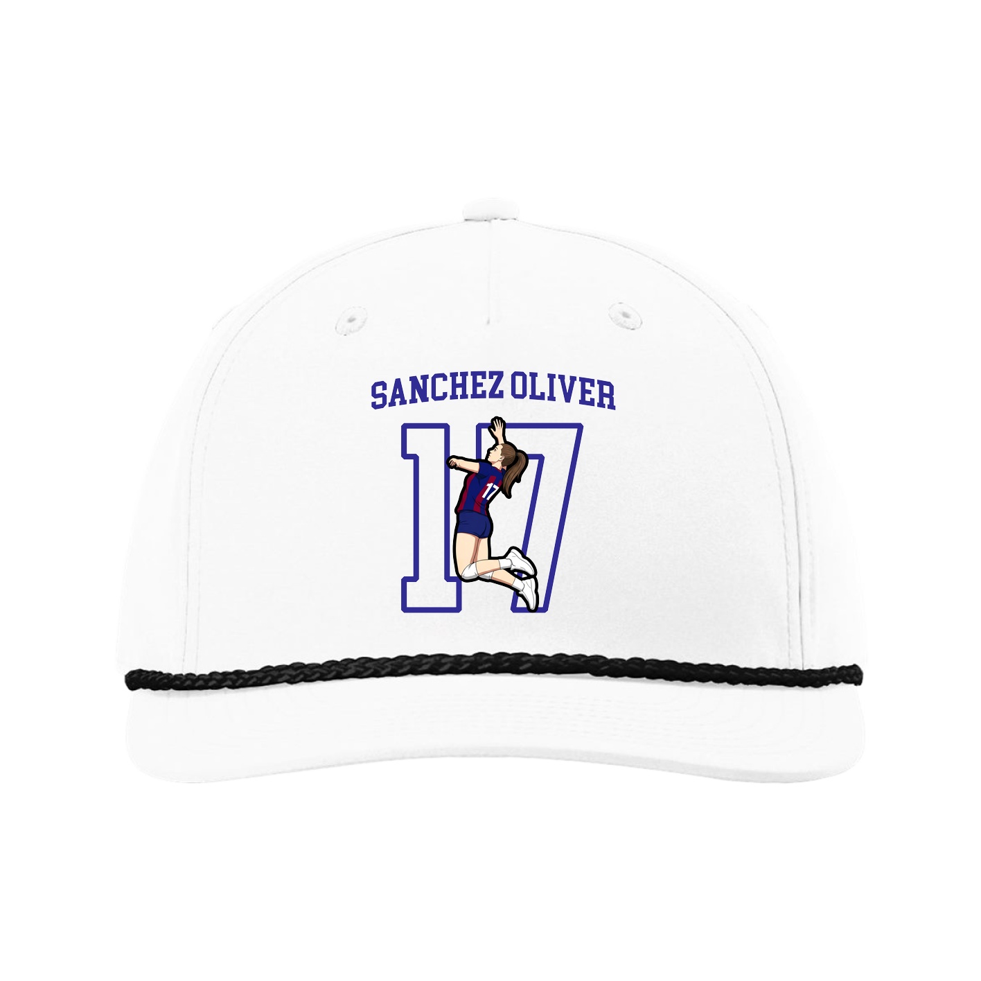 Five-Panel Classic Rope Cap — Shirsey in White