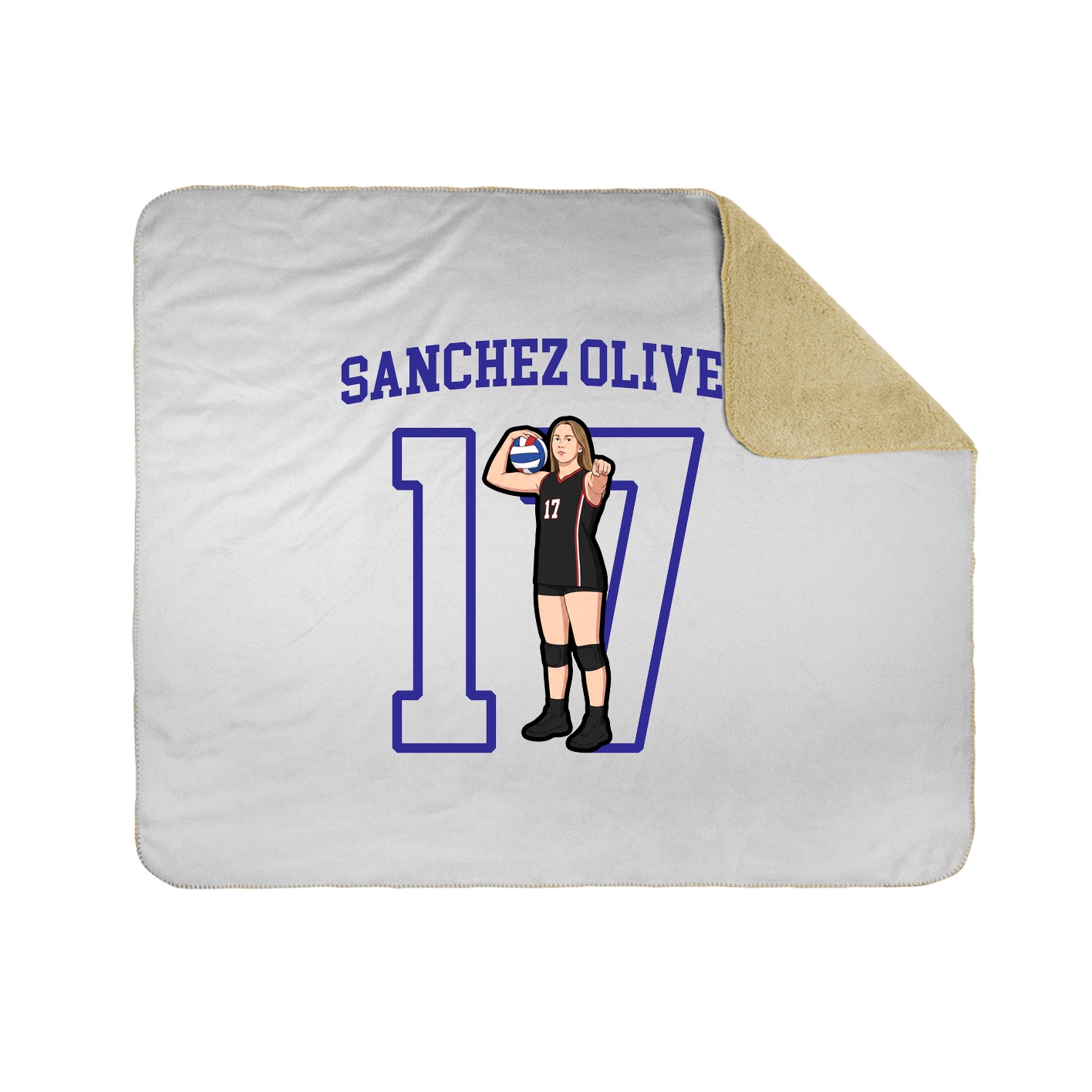 Throw Blanket — Shirsey in White