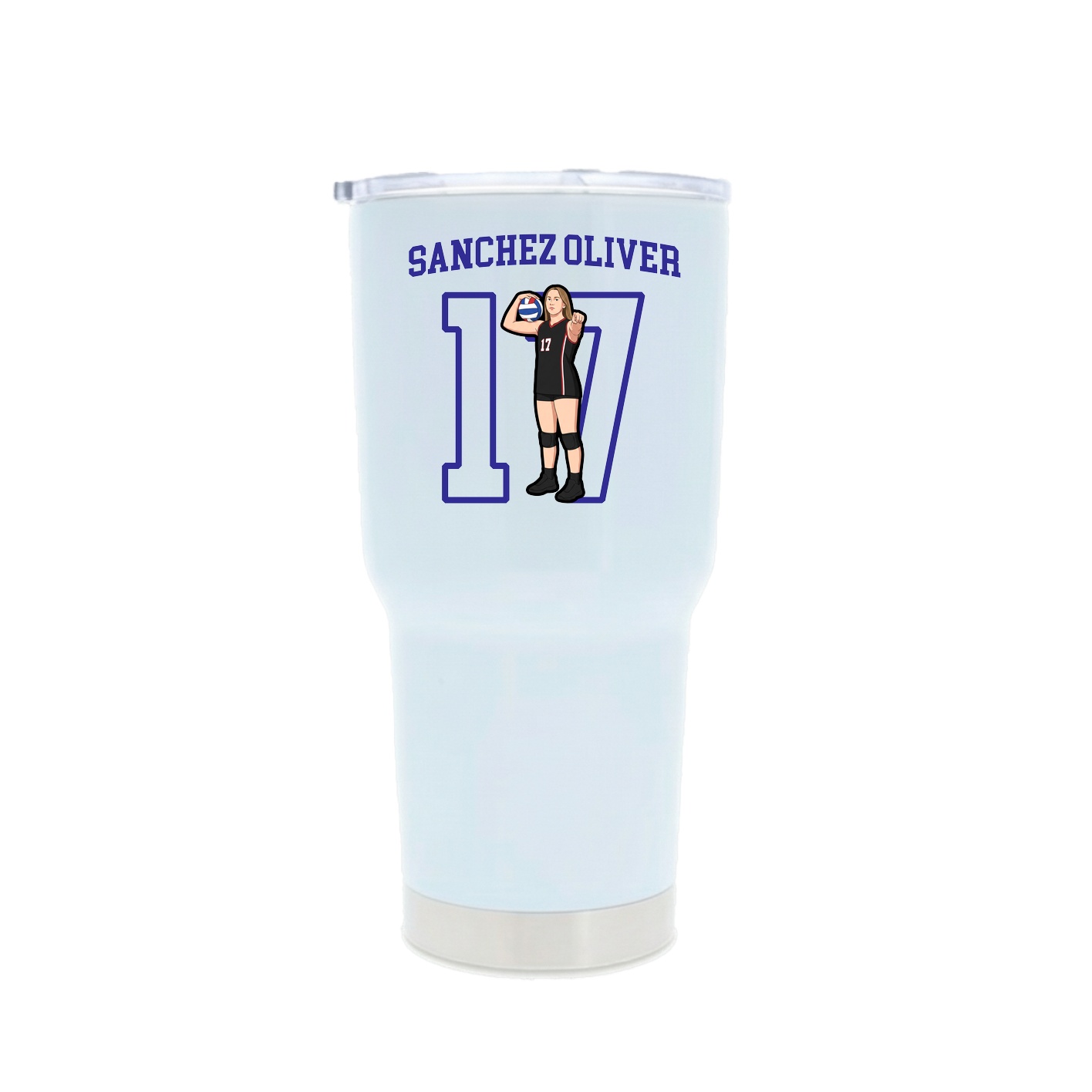 30oz Stainless Steel Tumbler — Shirsey in White