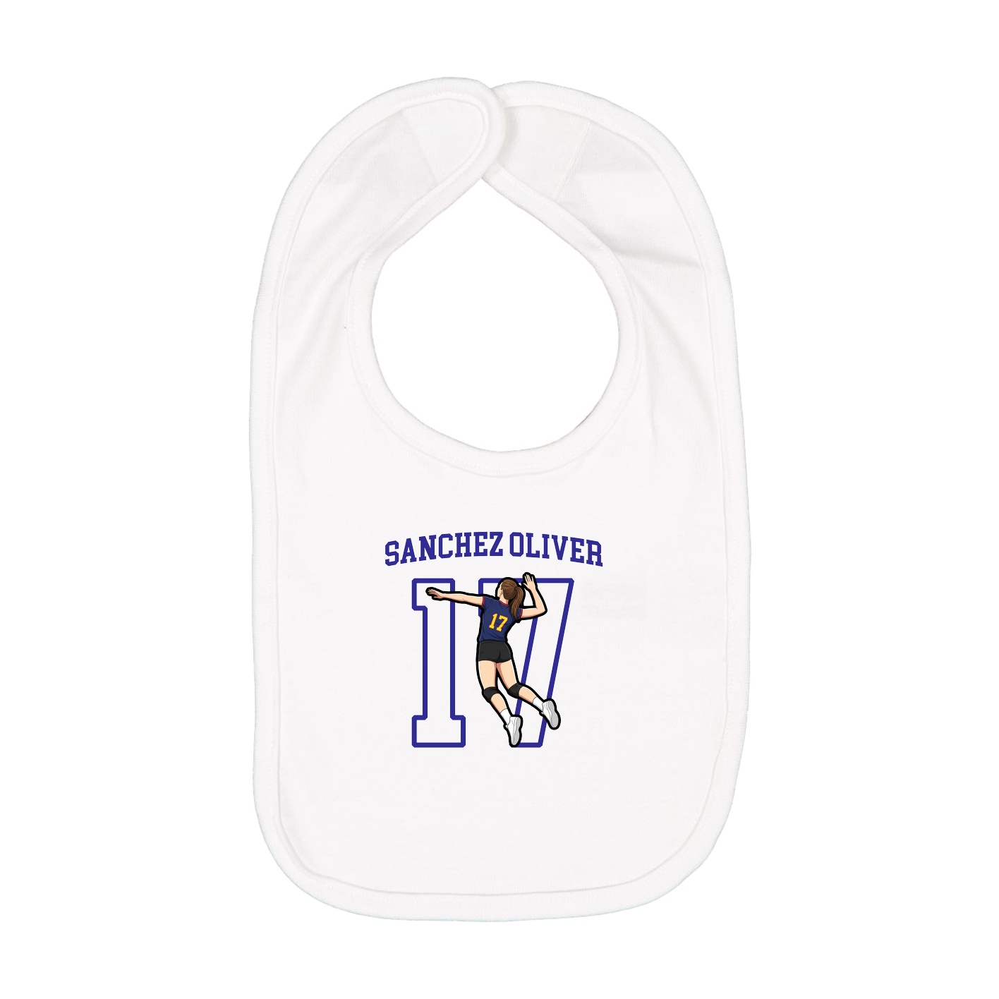Infant Bib — Shirsey in White