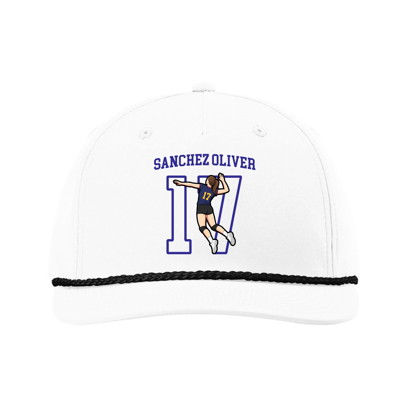 Five-Panel Classic Rope Cap — Shirsey in White