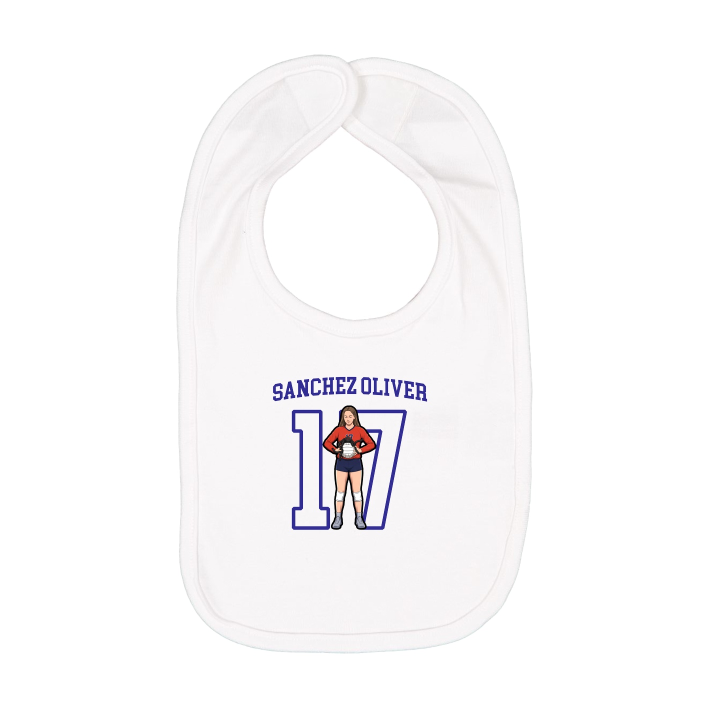 Infant Bib — Shirsey in White