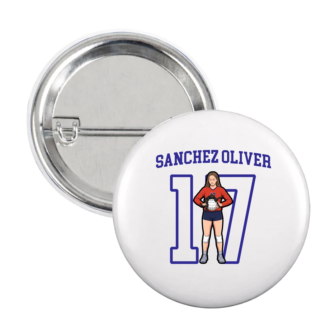 Game Day Button — Shirsey in White