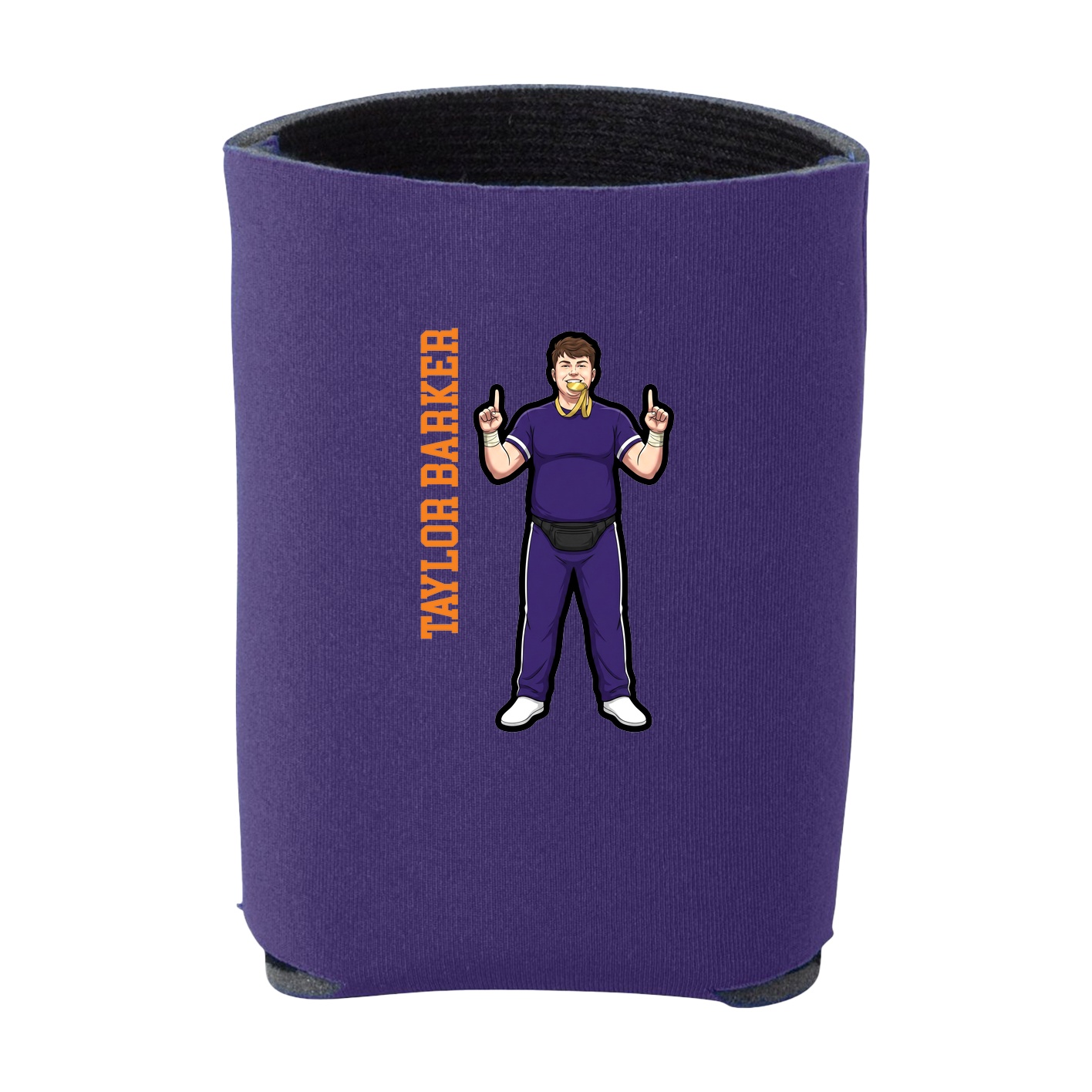 Can Holder — Name Vertical in Purple