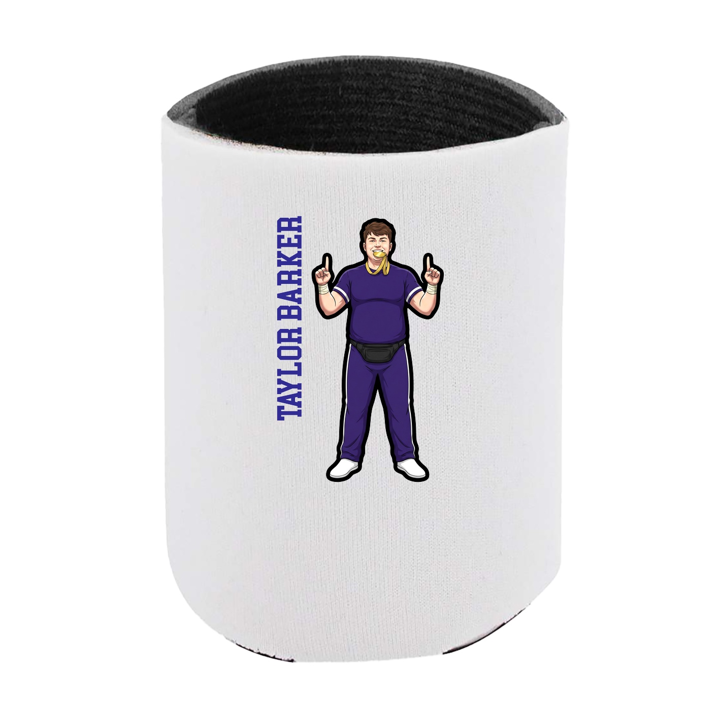 Can Holder — Name Vertical in White