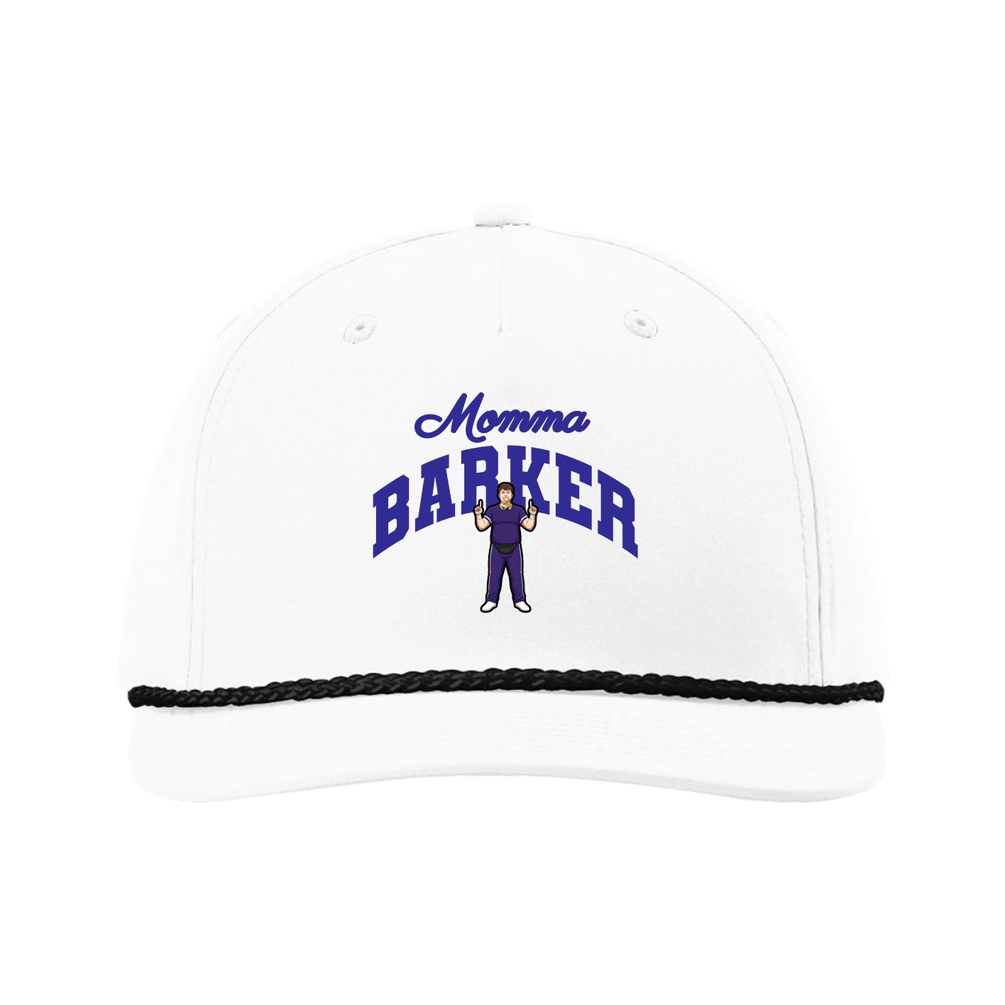 Five-Panel Classic Rope Cap — Mothers Day Arch in White