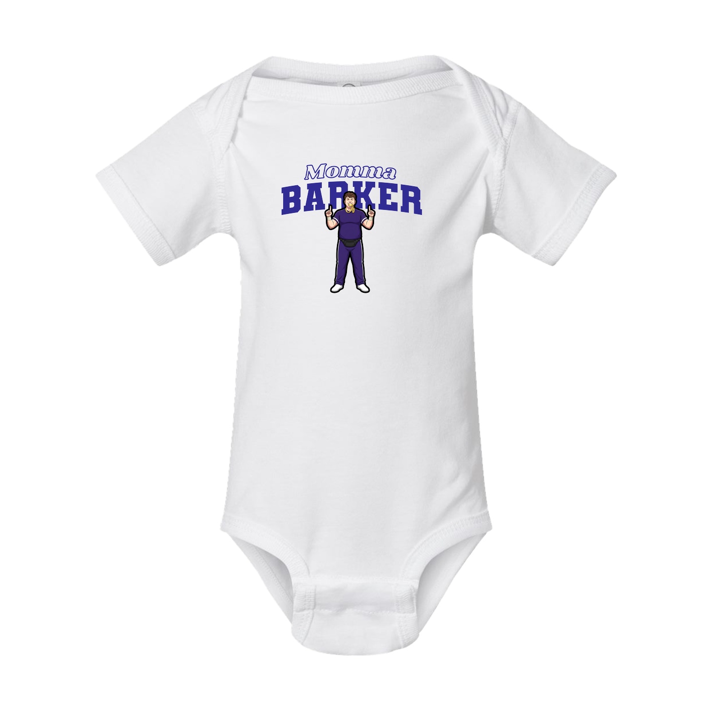 Baby Onesie — Mothers Day Block in White