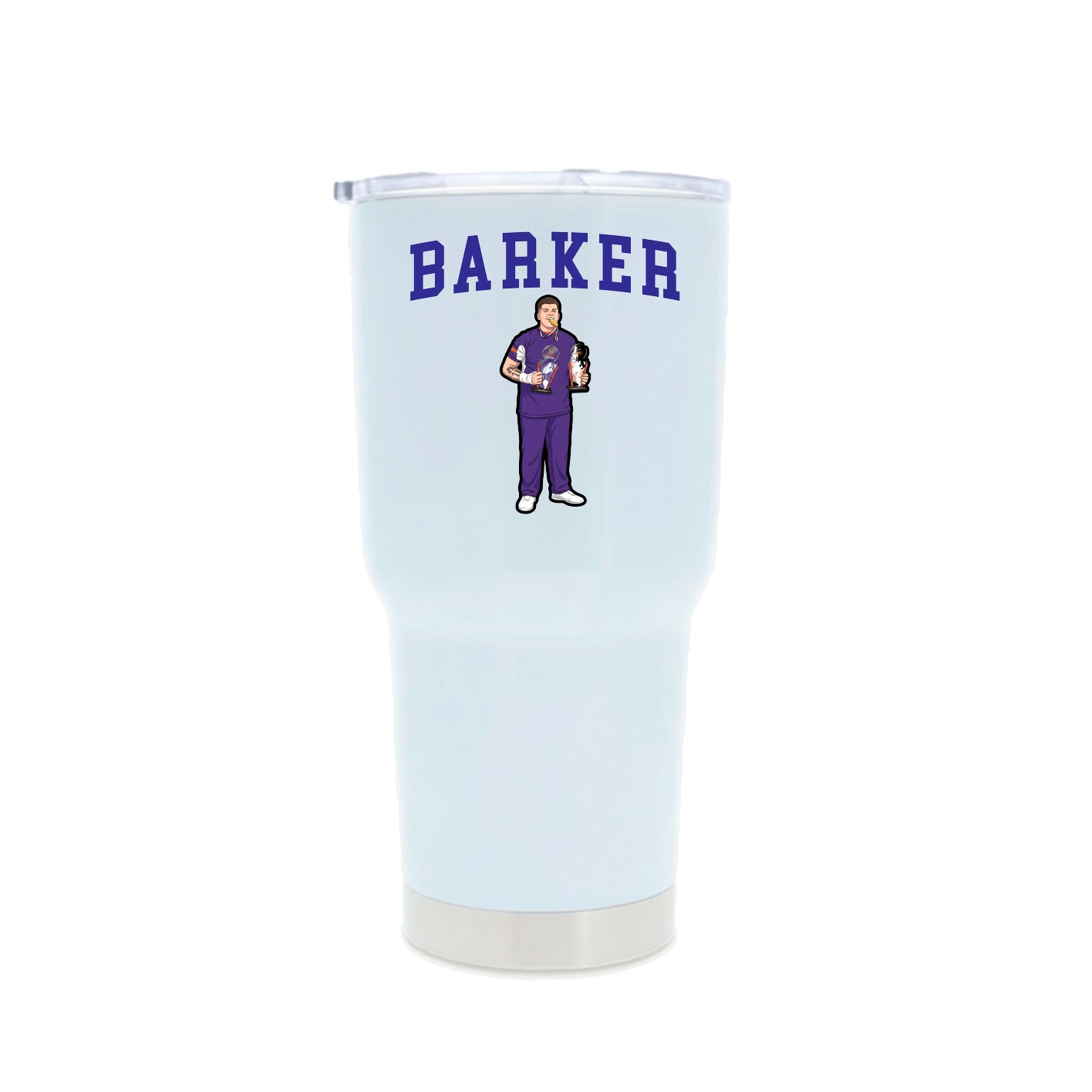 30oz Stainless Steel Tumbler — Shirsey in White