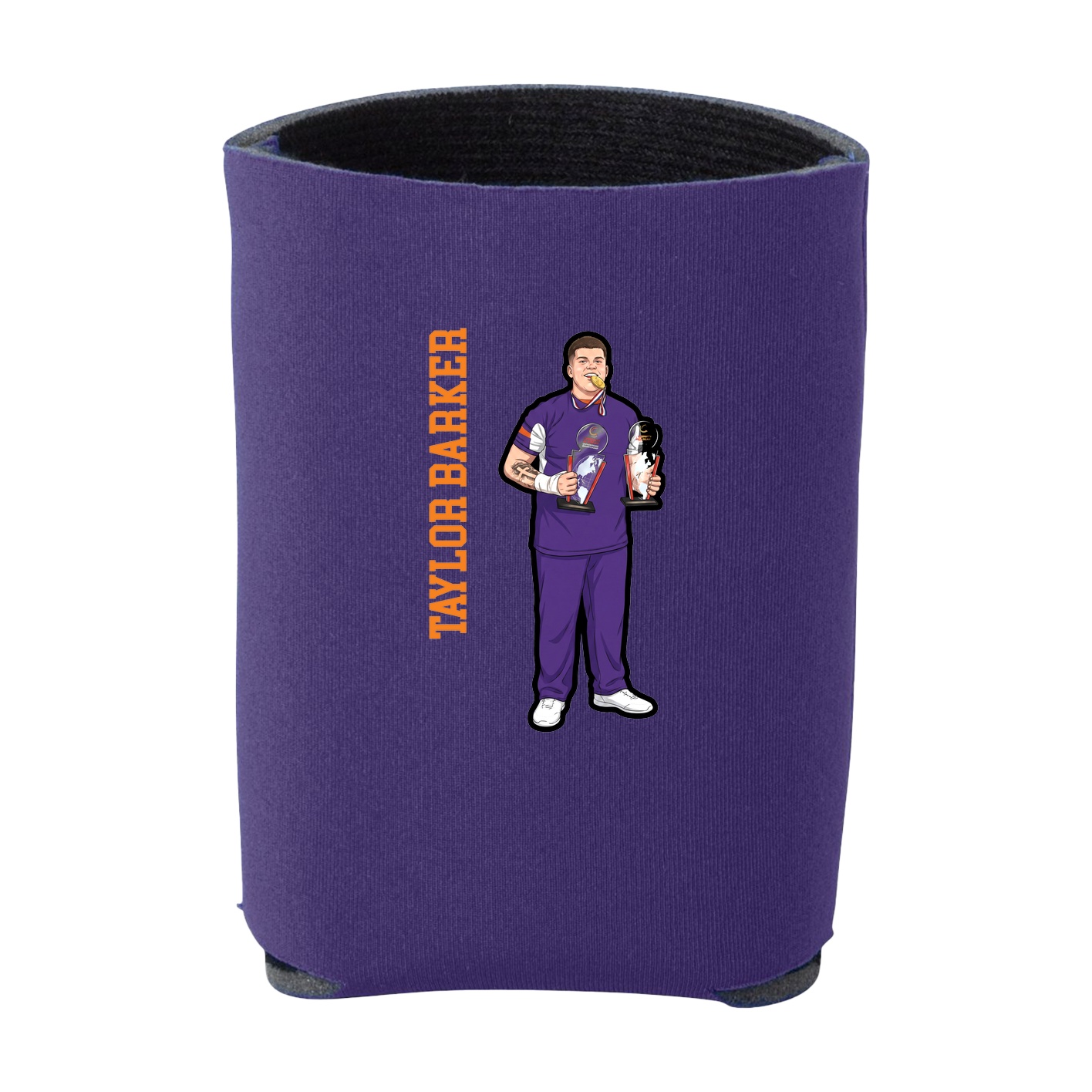 Can Holder — Name Vertical in Purple