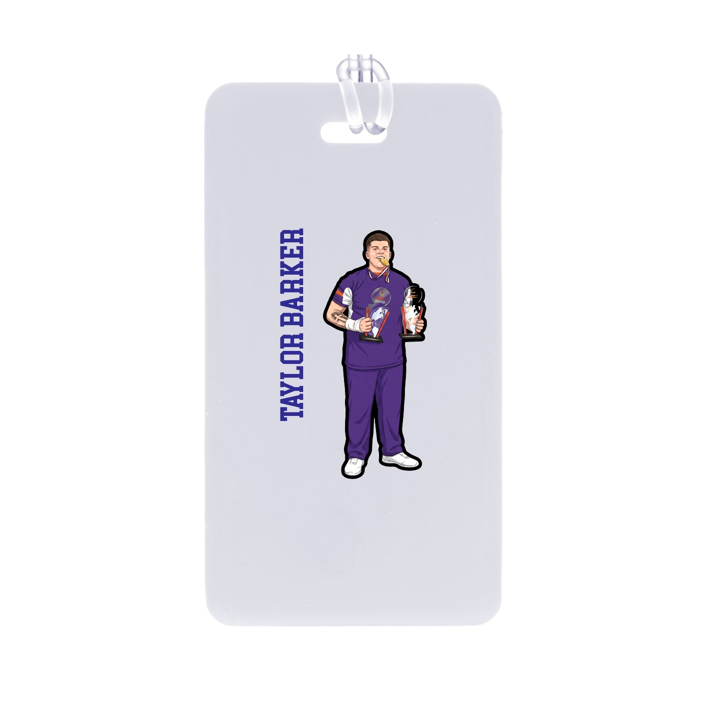 Bag Tag — Name Vertical in Classic