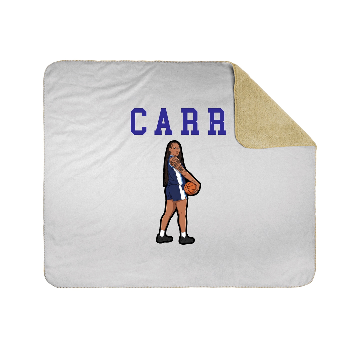 Throw Blanket — Shirsey in White