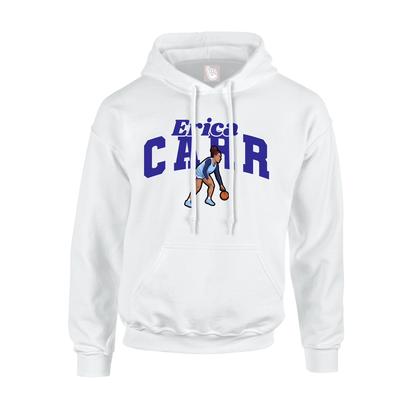 Youth Hoodie — Signature Arch in White