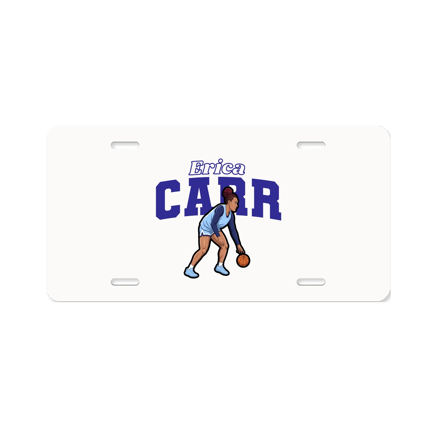 License Plate — Name Arch in Classic