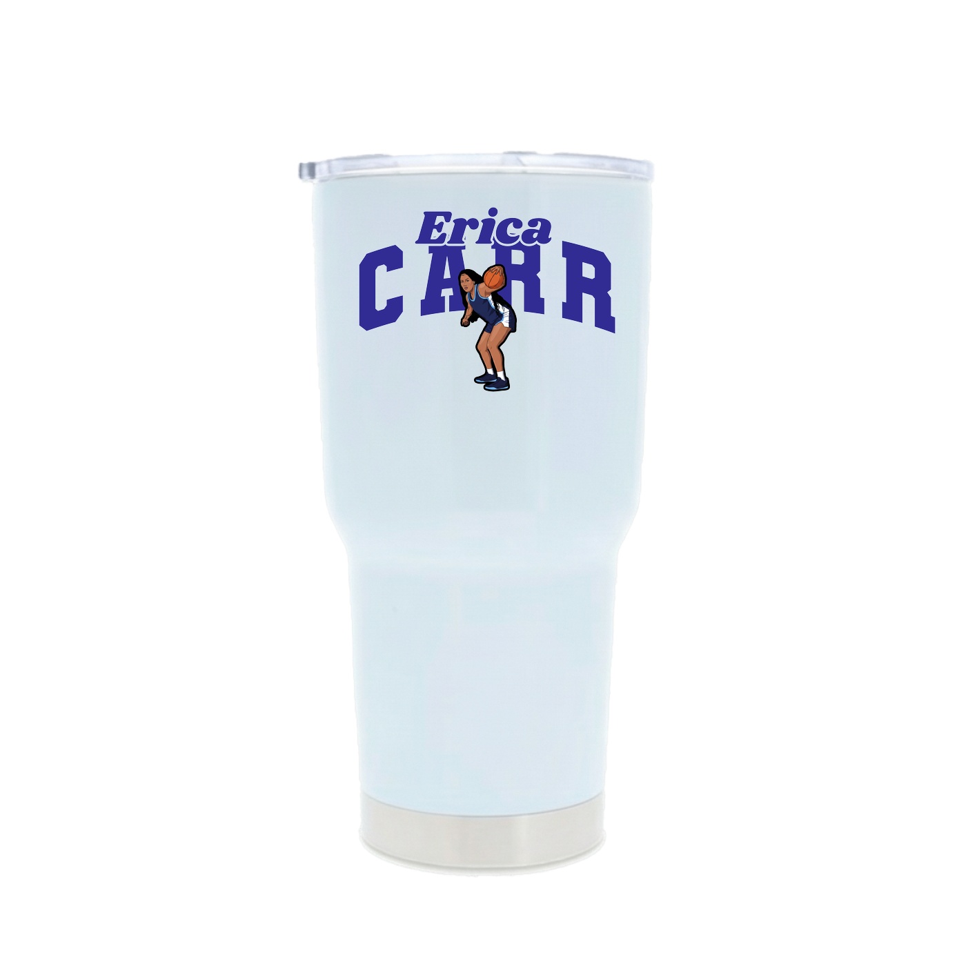 30oz Stainless Steel Tumbler — Signature Arch in White