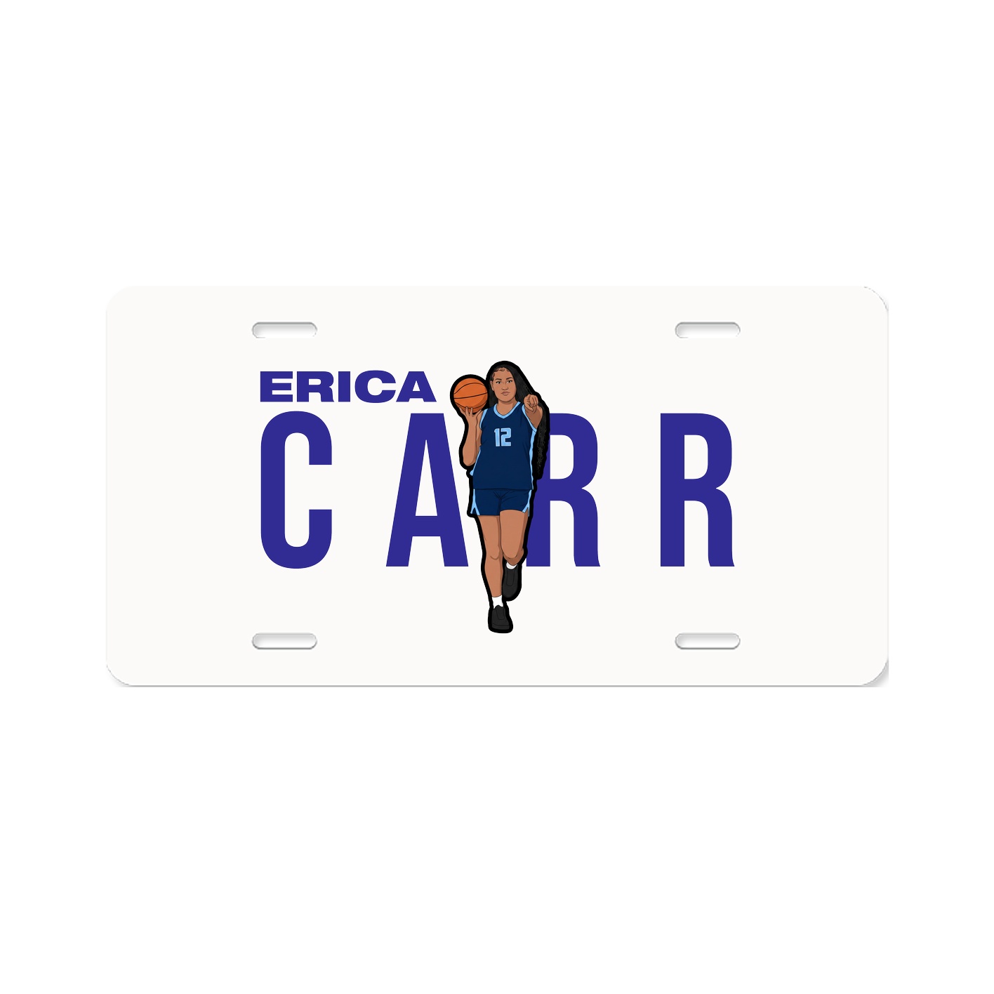 License Plate — Player Name in Classic