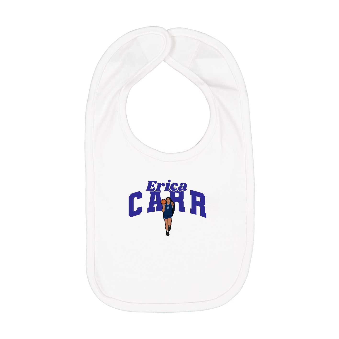 Infant Bib — Signature Arch in White
