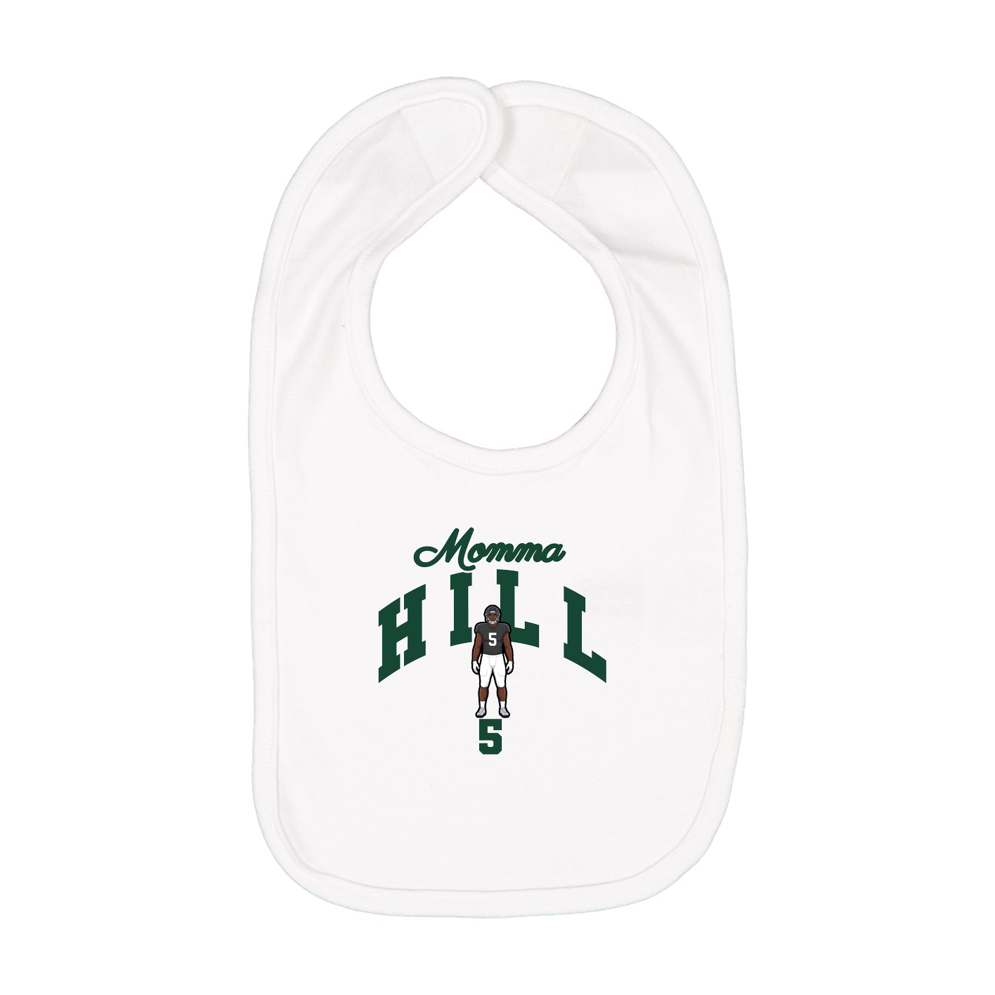 Infant Bib — Mothers Day Arch in White