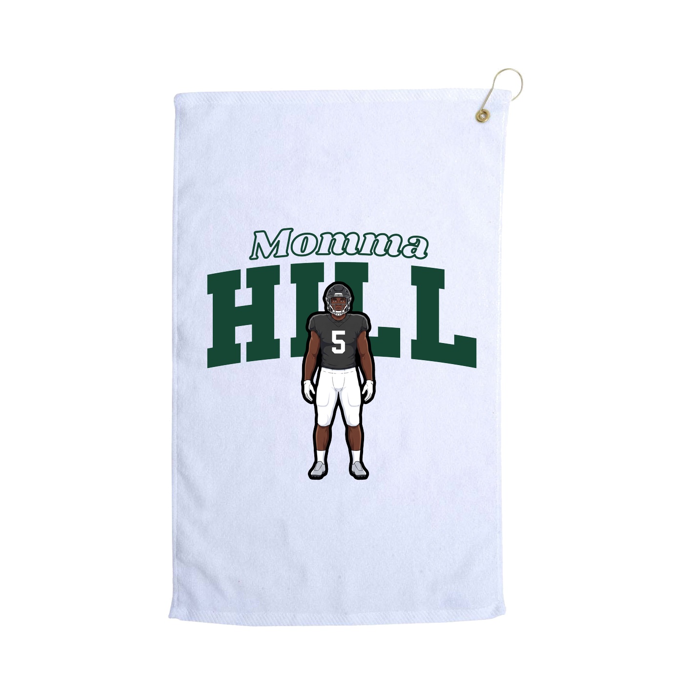 Golf Towel — Mothers Day Block in White