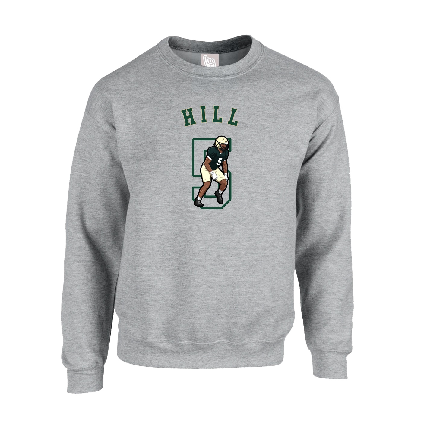 Fleece Crew — Shirsey Arch in Grey