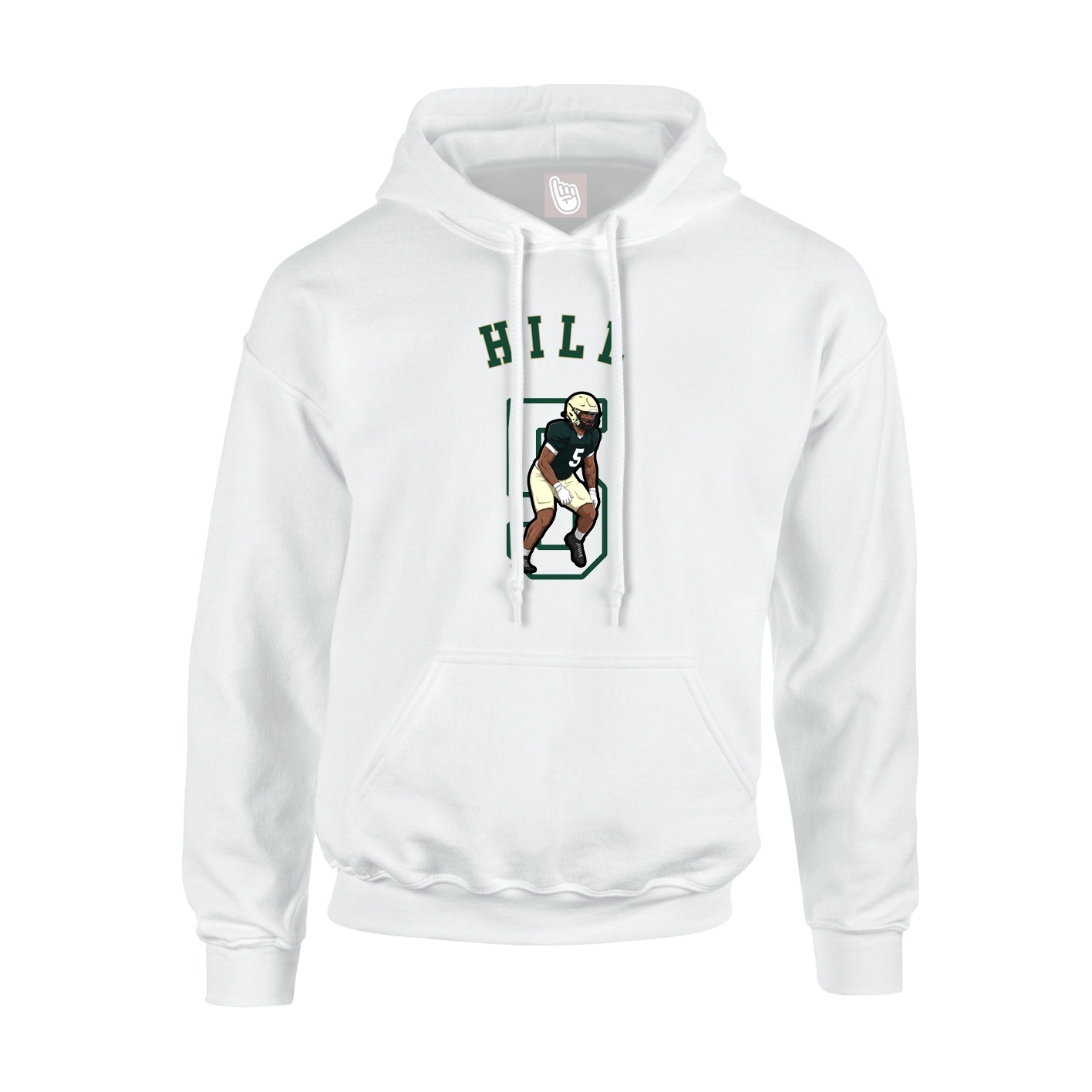 Youth Hoodie — Shirsey Arch in White