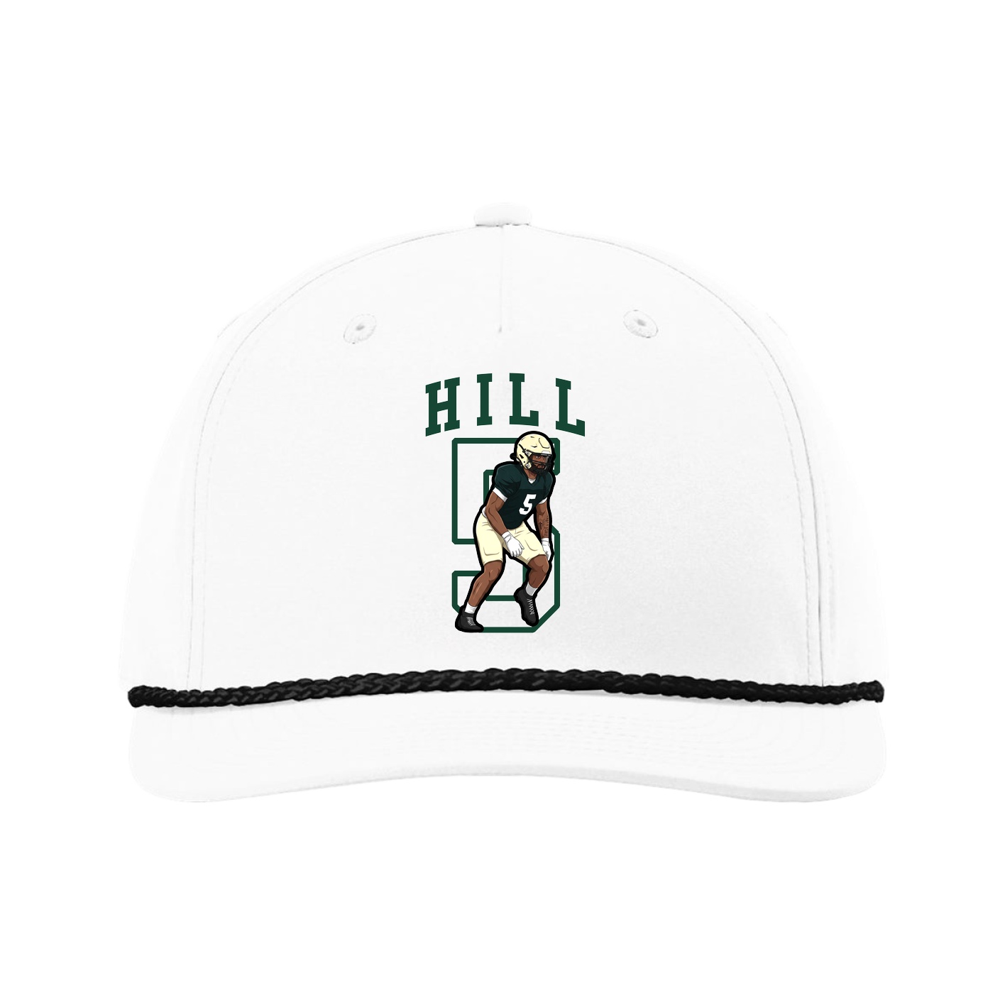 Five-Panel Classic Rope Cap — Shirsey in White