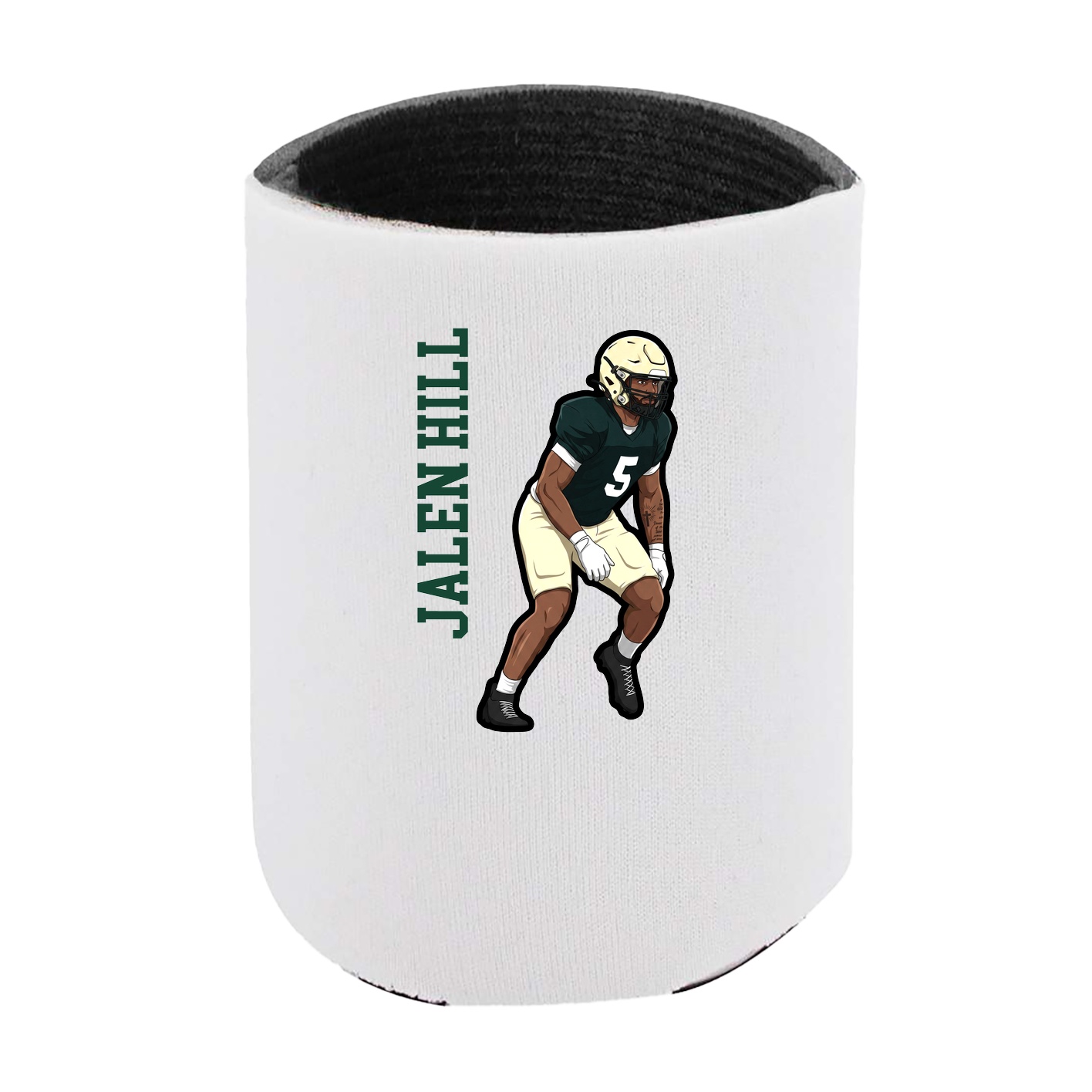 Can Holder — Name Vertical in White