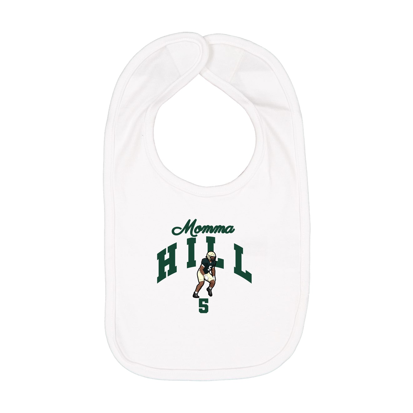 Infant Bib — Mothers Day Arch in White