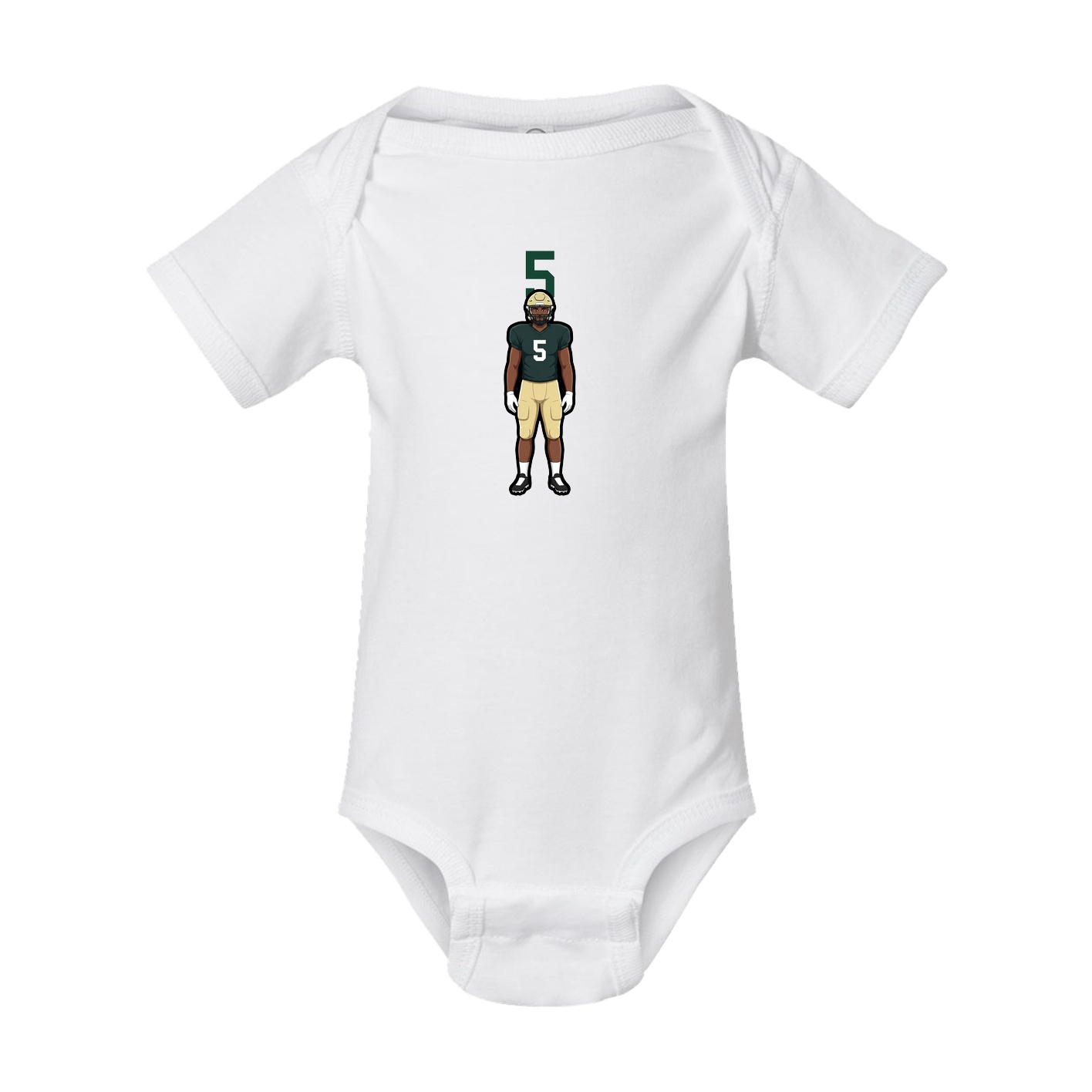 Baby Onesie — Number Top in White